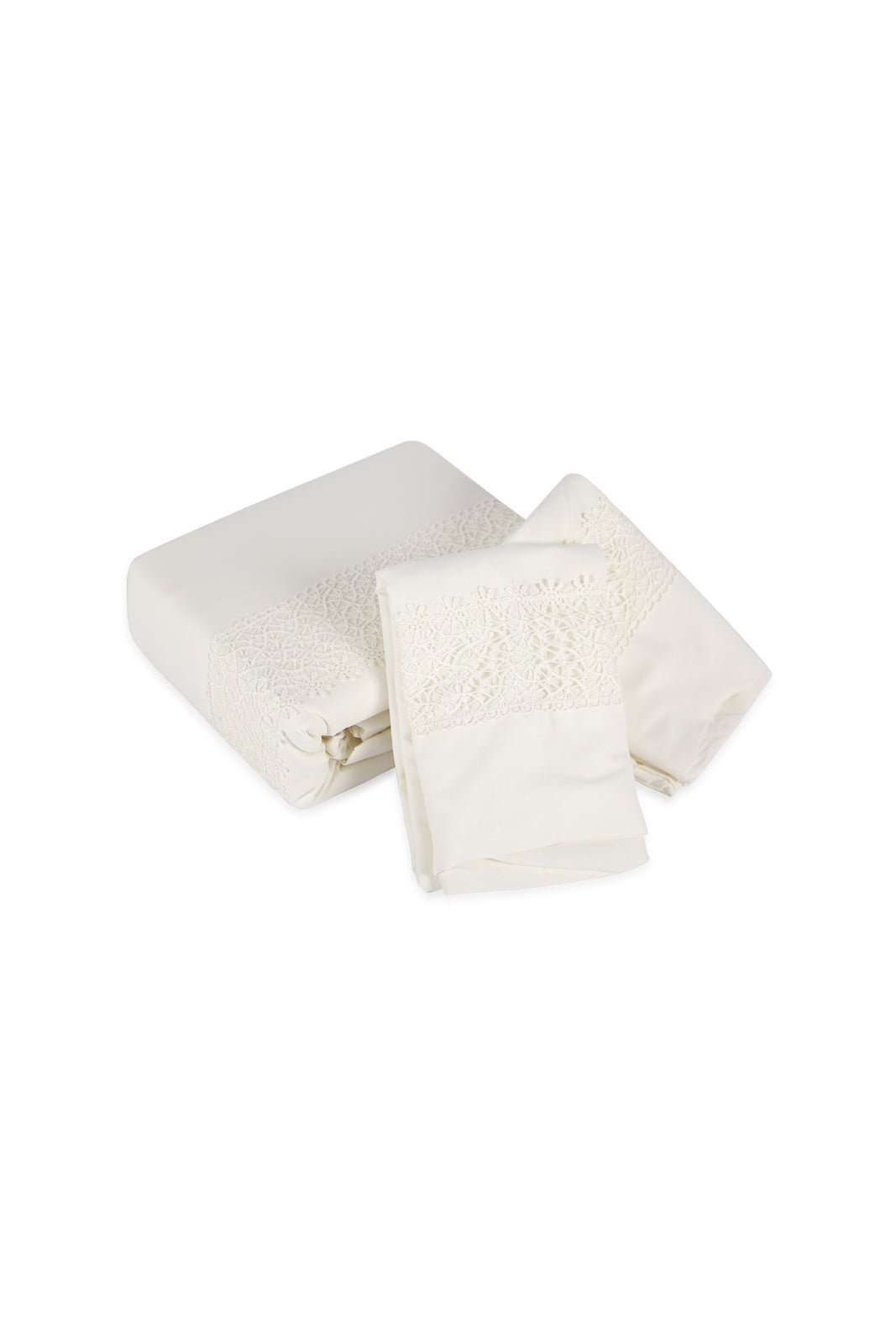 Redtag-Ivory-3-Piece-Lace-Trim-Duvet-Cover-Set-(King-Size)-Category:Duvet-Covers,-Colour:Ivory,-Deals:New-In,-Dept:Home,-Filter:Home-Bedroom,-HMW-BED-Duvet-Covers,-New-In-HMW-BED,-Non-Sale,-Section:Homewares,-W22B-Home-Bedroom-