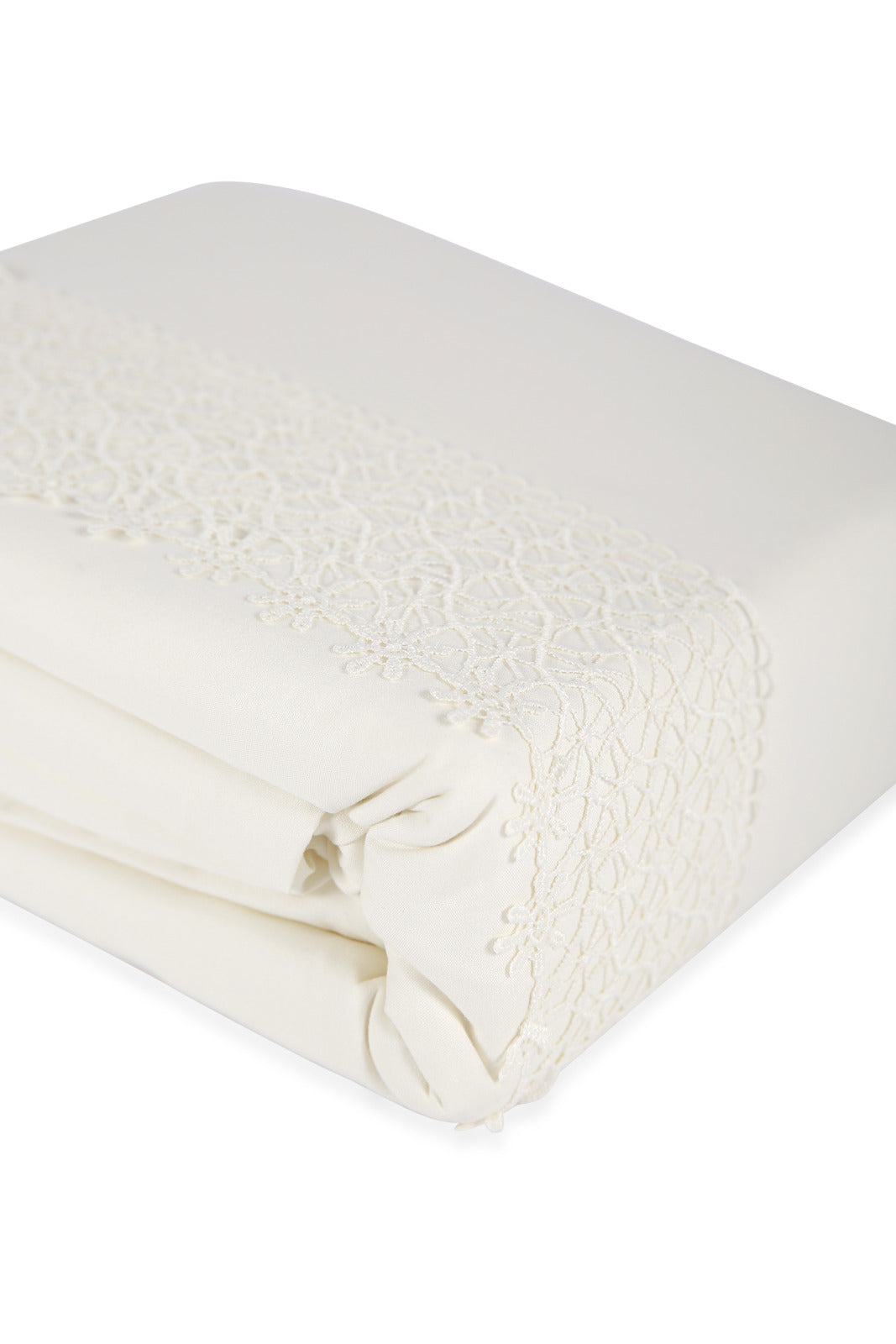 Redtag-Ivory-3-Piece-Lace-Trim-Duvet-Cover-Set-(King-Size)-Category:Duvet-Covers,-Colour:Ivory,-Deals:New-In,-Dept:Home,-Filter:Home-Bedroom,-HMW-BED-Duvet-Covers,-New-In-HMW-BED,-Non-Sale,-Section:Homewares,-W22B-Home-Bedroom-