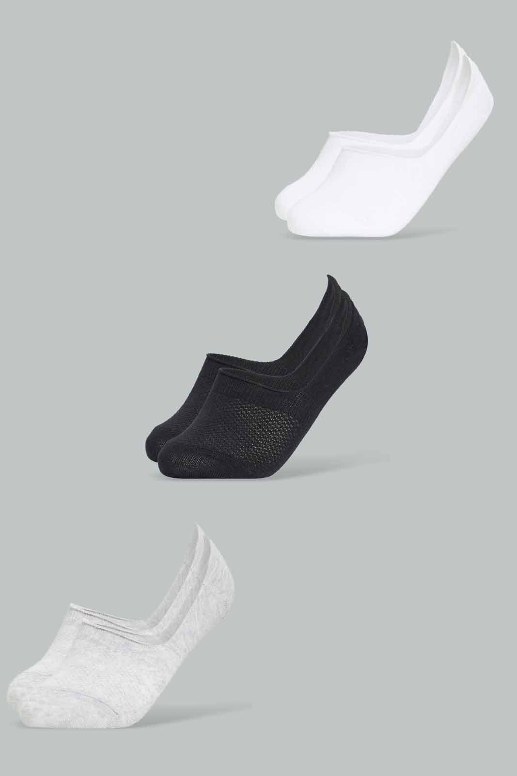 Redtag-Women-Assorted-Plain-Multi-Color-3Pk-Ladies-Invisible-Socks-365,-Category:Socks,-Colour:Assorted,-Deals:New-In,-Filter:Women's-Clothing,-New-In-Women-APL,-Non-Sale,-Section:Women,-Women-Socks--