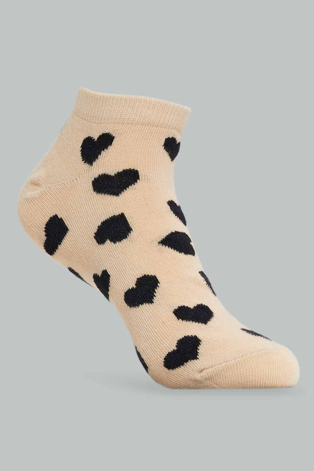 Redtag-Women-Assorted-Plain-Multi-Color-5Pk-Ladies-Ankle-Socks-365,-Category:Socks,-Colour:Assorted,-Deals:New-In,-Filter:Women's-Clothing,-New-In-Women-APL,-Non-Sale,-Section:Women,-Women-Socks--