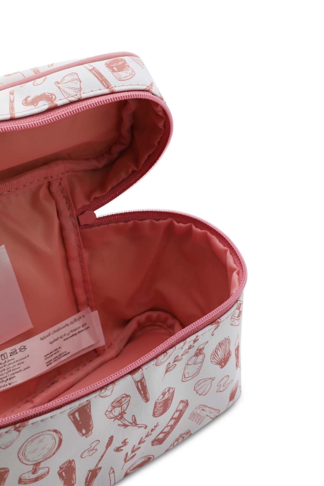 Redtag-Pink-Polka-Dots-Cosmetic-Pouches-Category:Cosmetics,-Colour:Pink,-Dept:Ladieswear,-Filter:Women's-Accessories,-New-In,-New-In-Women-ACC,-Non-Sale,-S23A,-Section:Women,-Women-Cosmetics-Women-