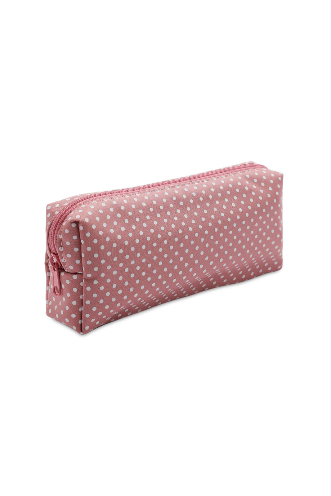 Redtag-Pink-Polka-Dots-Cosmetic-Pouches-Category:Cosmetics,-Colour:Pink,-Dept:Ladieswear,-Filter:Women's-Accessories,-New-In,-New-In-Women-ACC,-Non-Sale,-S23A,-Section:Women,-Women-Cosmetics-Women-