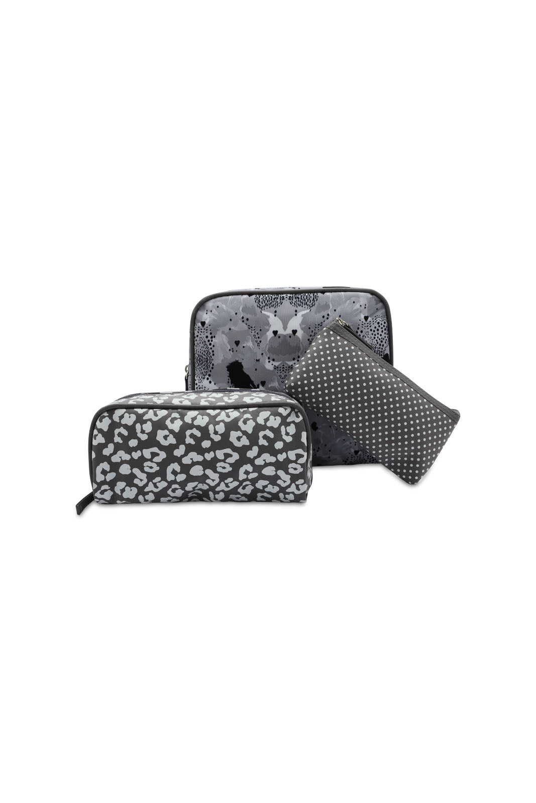Redtag-Grey-Printed-Cosmetic-Pouches-Category:Cosmetics,-Colour:Grey,-Dept:Ladieswear,-Filter:Women's-Accessories,-New-In,-New-In-Women-ACC,-Non-Sale,-S23A,-Section:Women,-Women-Cosmetics-Women-