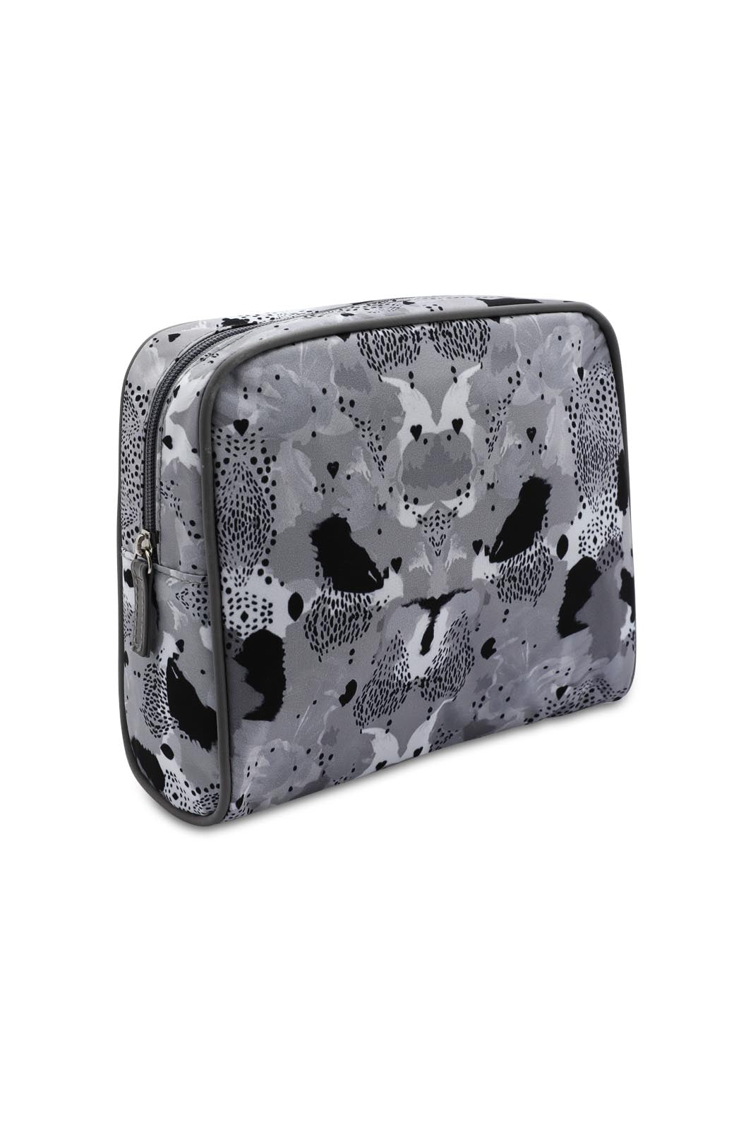 Redtag-Grey-Printed-Cosmetic-Pouches-Category:Cosmetics,-Colour:Grey,-Dept:Ladieswear,-Filter:Women's-Accessories,-New-In,-New-In-Women-ACC,-Non-Sale,-S23A,-Section:Women,-Women-Cosmetics-Women-