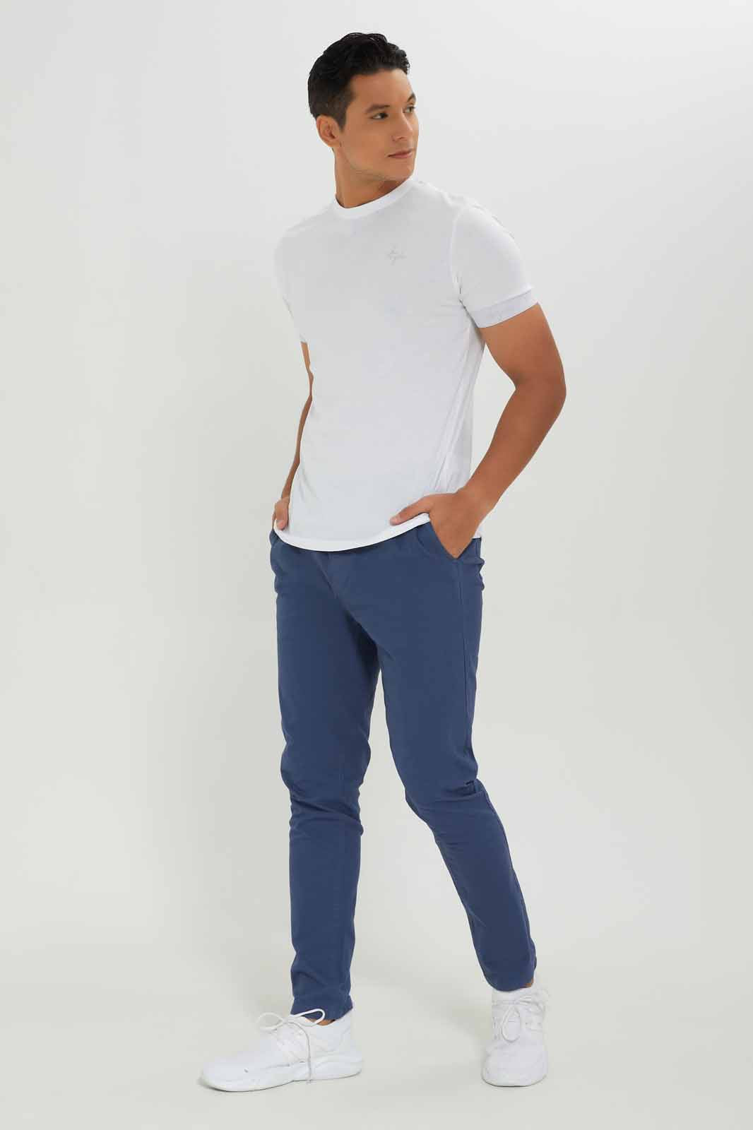 Redtag-Men-Blue-Pull-On-Trousers-Category:Trousers,-Colour:Blue,-Deals:New-In,-Dept:Menswear,-Filter:Men's-Clothing,-Men-Trousers,-New-In-Men-APL,-Non-Sale,-S23A,-Section:Men,-TBL-Men's-