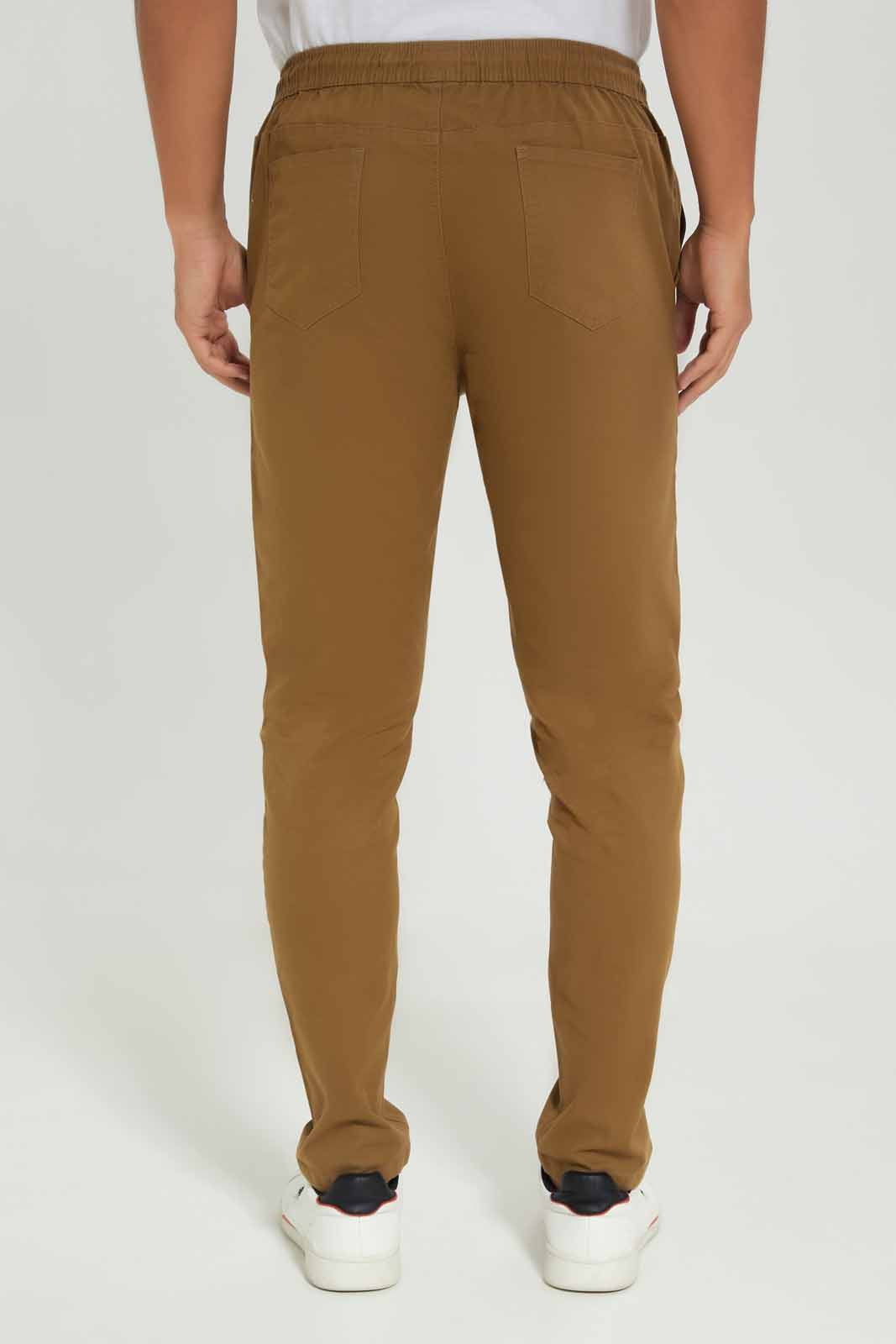 Redtag-Men-Tan-Pull-On-Trousers-Category:Trousers,-Colour:Tan,-Deals:New-In,-Dept:Menswear,-Filter:Men's-Clothing,-Men-Trousers,-New-In-Men-APL,-Non-Sale,-S23A,-Section:Men,-TBL-Men's-