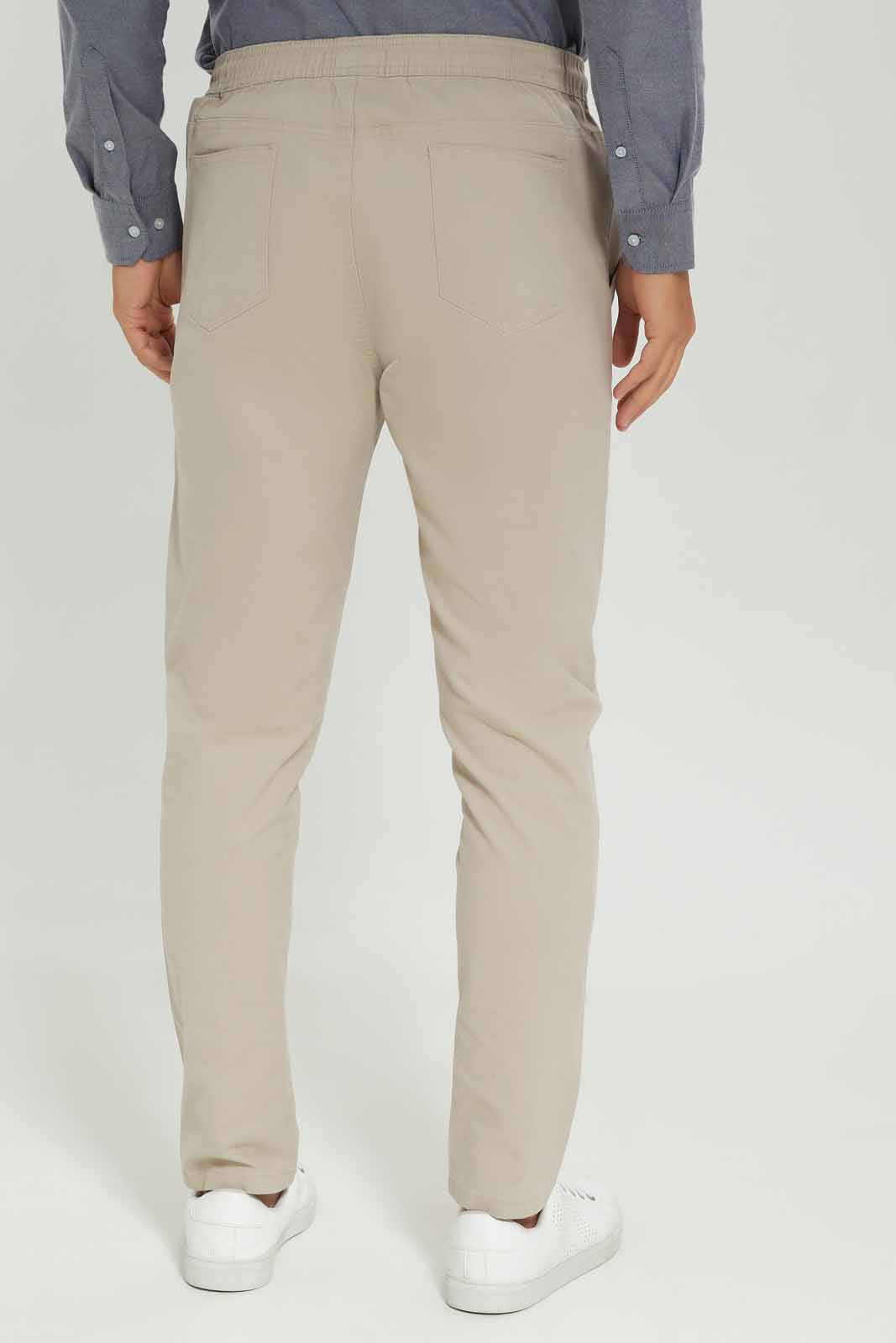 Redtag-Men-Light-Beige-Pull-On-Trousers-Category:Trousers,-Colour:Beige,-Deals:New-In,-Dept:Menswear,-Filter:Men's-Clothing,-Men-Trousers,-New-In-Men-APL,-Non-Sale,-S23A,-Section:Men,-TBL-Men's-