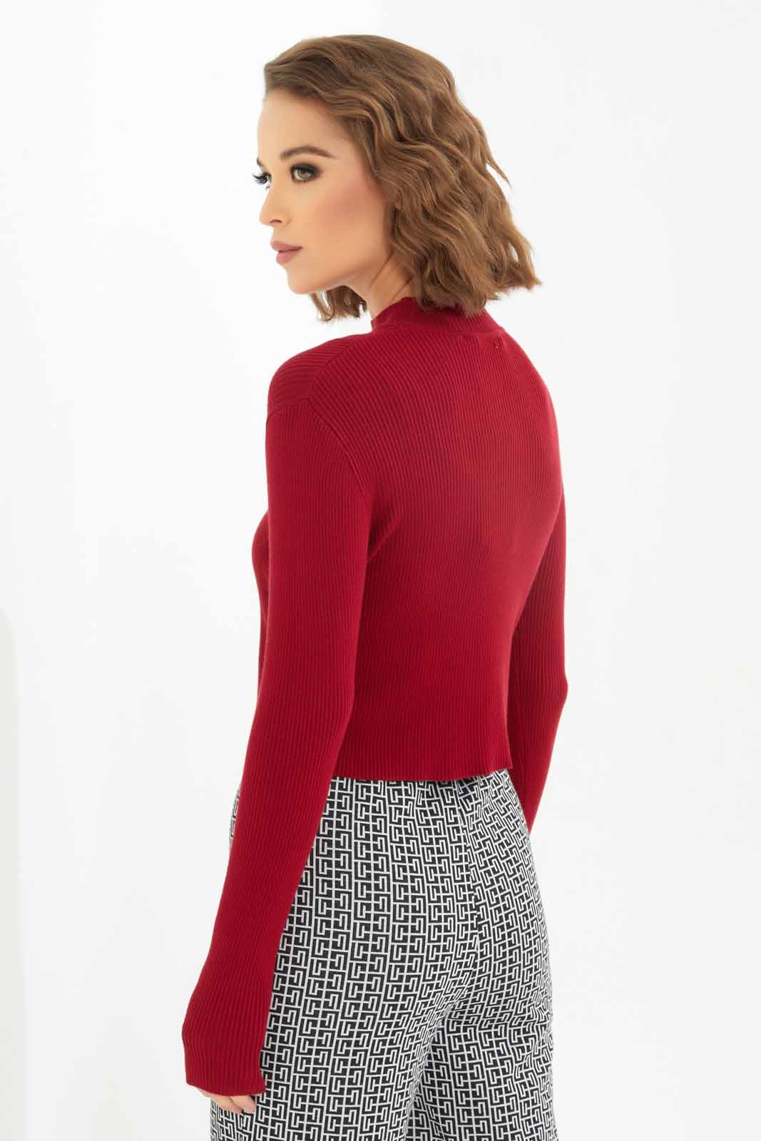 Redtag-Women-Burgundy-Pullover-Category:Pullovers,-Colour:Burgundy,-Deals:New-In,-Dept:Ladieswear,-Filter:Women's-Clothing,-LDC,-LDC-Pullovers,-New-In-LDC-APL,-Non-Sale,-S23A,-Section:Women-Women's-