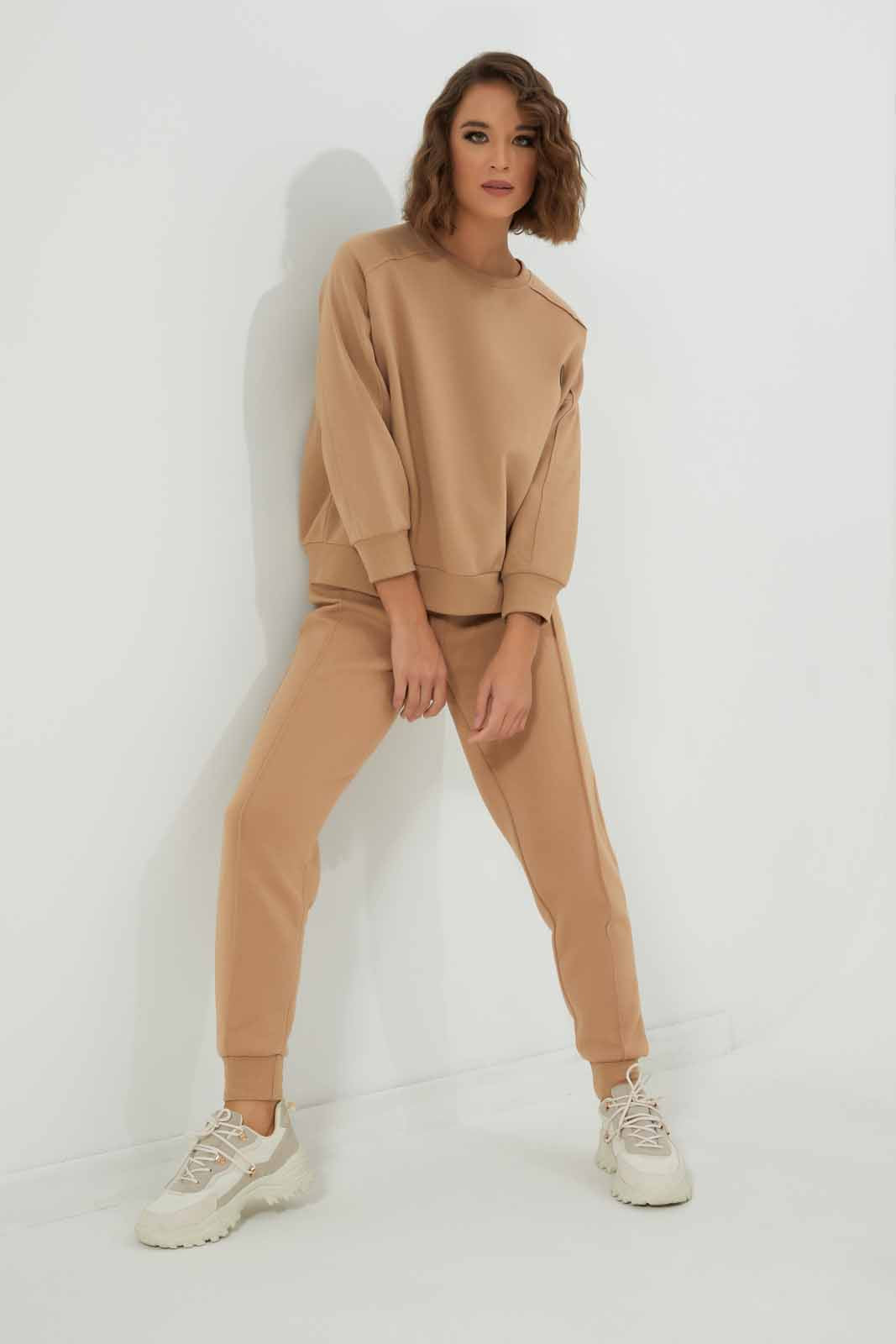Redtag-Women-Beige-Jogger-Category:Trousers,-Colour:Beige,-Deals:New-In,-Dept:Ladieswear,-Filter:Women's-Clothing,-LDC,-LDC-Trousers,-New-In-LDC-APL,-Non-Sale,-S23A,-Section:Women-Women's-