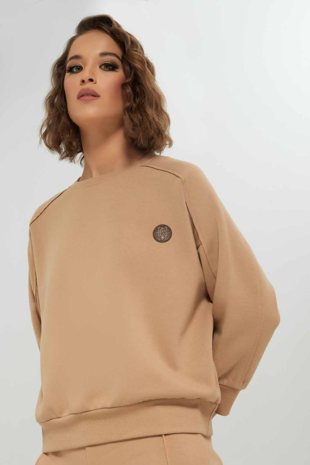Redtag-Women-Beige-Sweatshirts-Category:Sweatshirts,-Colour:Beige,-Deals:New-In,-Dept:Ladieswear,-Filter:Women's-Clothing,-LDC,-LDC-Sweatshirts,-New-In-LDC-APL,-Non-Sale,-S23A,-Section:Women-Women's-