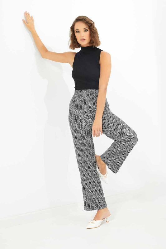 Redtag-Women-Black-Printed-Pant-Category:Trousers,-Colour:Black,-Deals:New-In,-Dept:Ladieswear,-Filter:Women's-Clothing,-LDC,-LDC-Trousers,-New-In-LDC-APL,-Non-Sale,-S23A,-Section:Women-Women's-