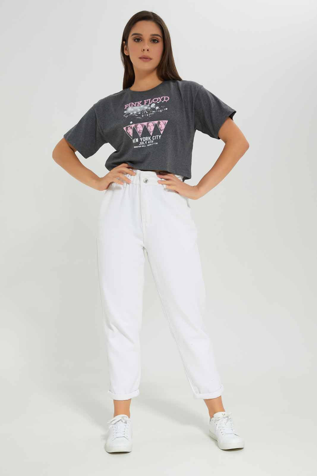 Redtag-Women-Black-Pink-Floyd-Placement-Print-Oversized-T-Shirt-Category:T-Shirts,-Colour:Black,-Deals:New-In,-Dept:Ladieswear,-FF,-Filter:Women's-Clothing,-New-In-Women-APL,-Non-Sale,-Section:Women,-W22B,-Women-T-Shirts-Women's-