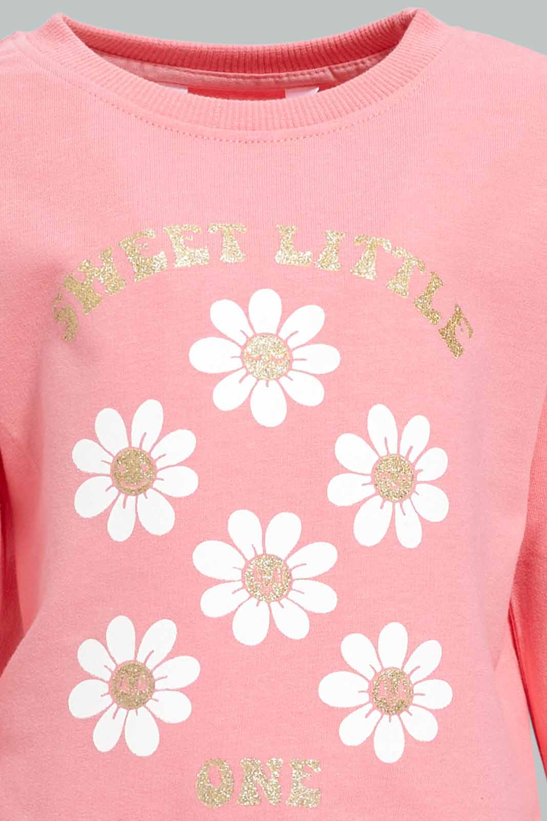 Redtag-Girls-Pink-Placement-Print-Sweat-Top-Category:Sweatshirts,-Colour:Apricot,-Deals:New-In,-Dept:Girls,-Filter:Infant-Girls-(3-to-24-Mths),-ING-Sweatshirts,-New-In-ING-APL,-Non-Sale,-S23A,-Section:Girls-(0-to-14Yrs),-TBL-Infant-Girls-3 to 24 Months