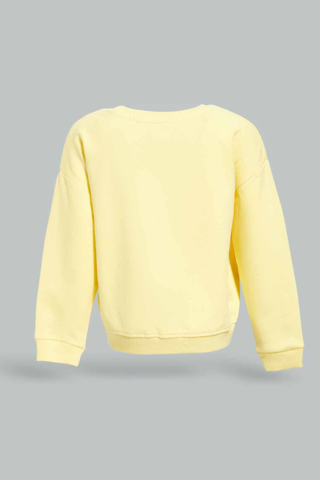 Redtag-Girls-Yellow-Placement-Print-Sweat-Top-Category:Sweatshirts,-Colour:Yellow,-Deals:New-In,-Dept:Girls,-Filter:Infant-Girls-(3-to-24-Mths),-ING-Sweatshirts,-New-In-ING-APL,-Non-Sale,-S23A,-Section:Girls-(0-to-14Yrs),-TBL-Infant-Girls-3 to 24 Months