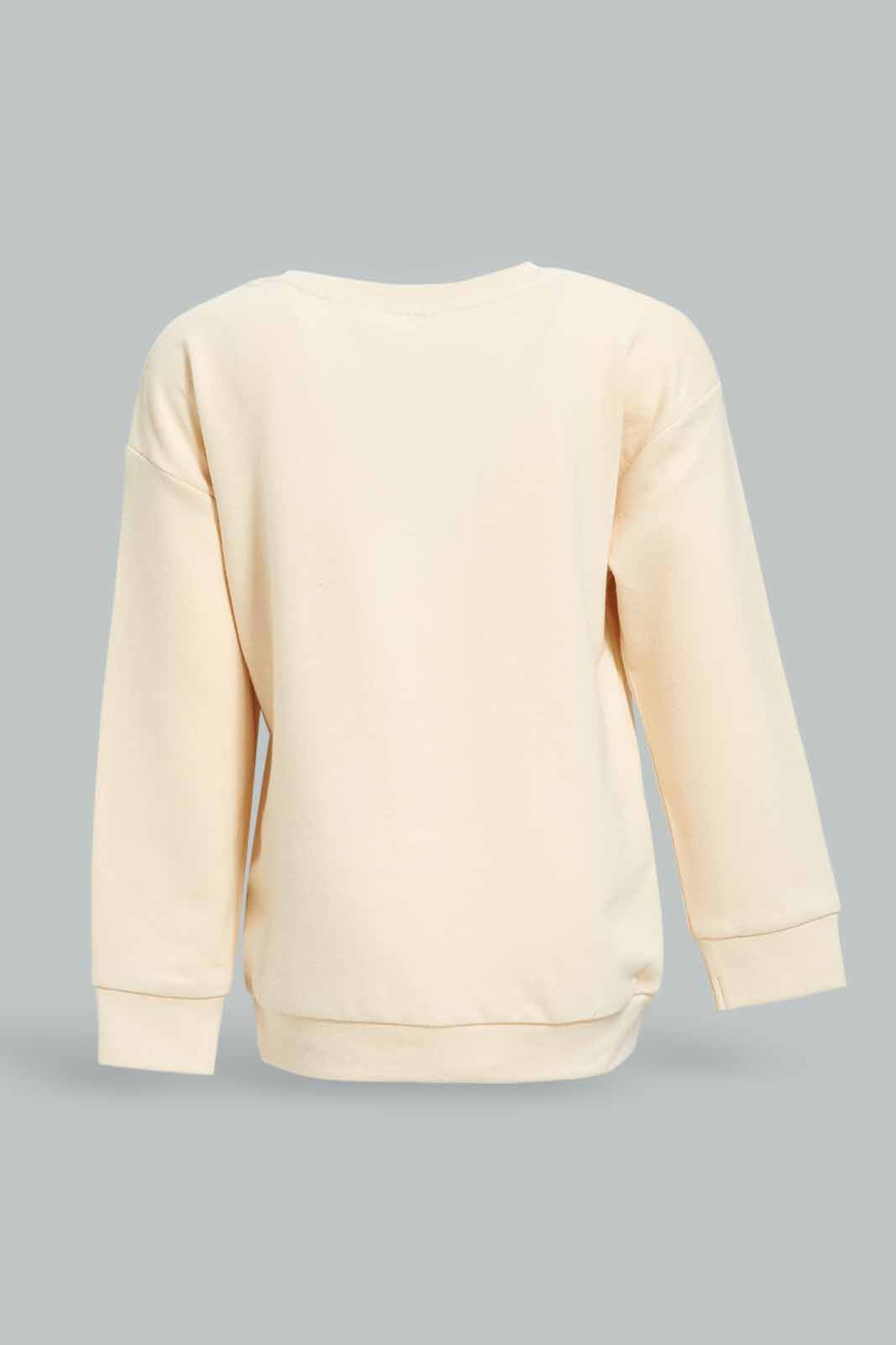 Redtag-Girls-Beige-Solid-Kangaroo-Pocket-Sweat-Top-Category:Sweatshirts,-Colour:Beige,-Deals:New-In,-Dept:Girls,-Filter:Infant-Girls-(3-to-24-Mths),-ING-Sweatshirts,-New-In-ING-APL,-Non-Sale,-S23A,-Section:Girls-(0-to-14Yrs),-TBL-Infant-Girls-3 to 24 Months