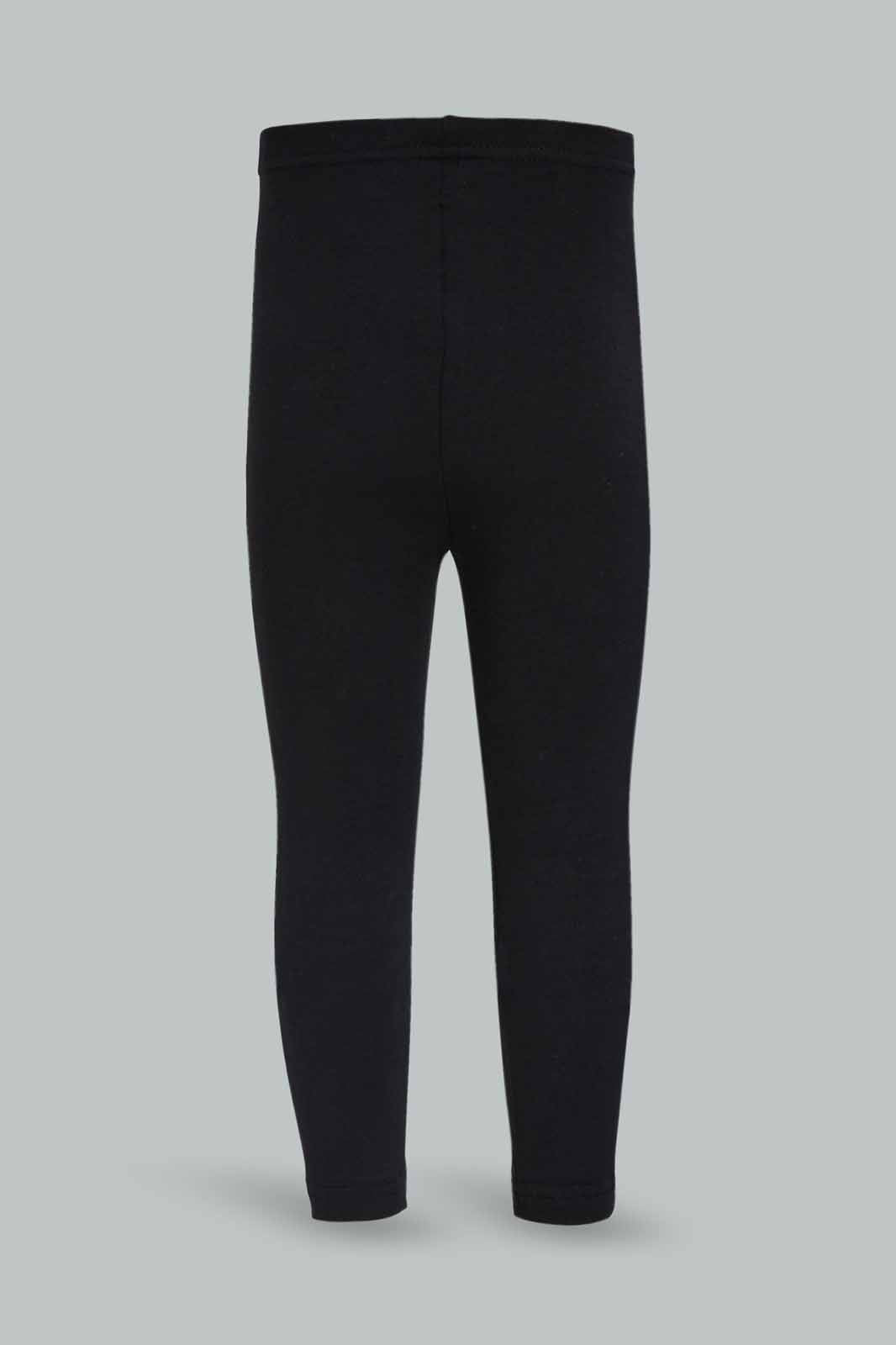 Redtag-Girls-Black-Solid-Legging-Category:Leggings,-Colour:Black,-Deals:New-In,-Dept:Girls,-Filter:Infant-Girls-(3-to-24-Mths),-ING-Leggings,-New-In-ING-APL,-Non-Sale,-S23A,-Section:Girls-(0-to-14Yrs),-TBL-Infant-Girls-3 to 24 Months