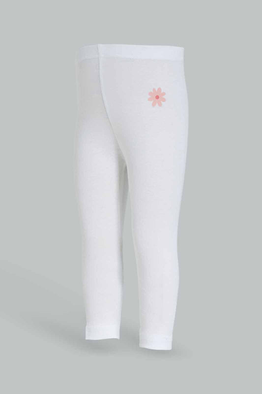 Redtag-Girls-White-Solid-Legging-Category:Leggings,-Colour:White,-Deals:New-In,-Dept:Girls,-Filter:Infant-Girls-(3-to-24-Mths),-ING-Leggings,-New-In-ING-APL,-Non-Sale,-S23A,-Section:Girls-(0-to-14Yrs),-TBL-Infant-Girls-3 to 24 Months