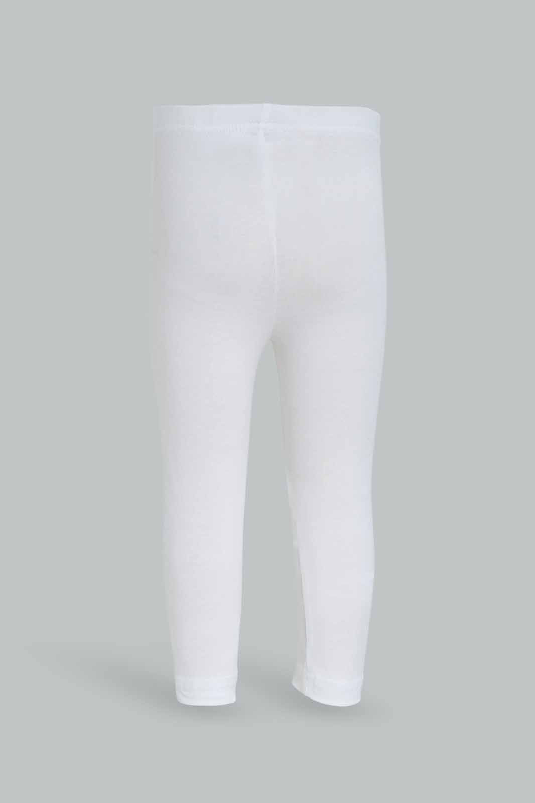 Redtag-Girls-White-Solid-Legging-Category:Leggings,-Colour:White,-Deals:New-In,-Dept:Girls,-Filter:Infant-Girls-(3-to-24-Mths),-ING-Leggings,-New-In-ING-APL,-Non-Sale,-S23A,-Section:Girls-(0-to-14Yrs),-TBL-Infant-Girls-3 to 24 Months