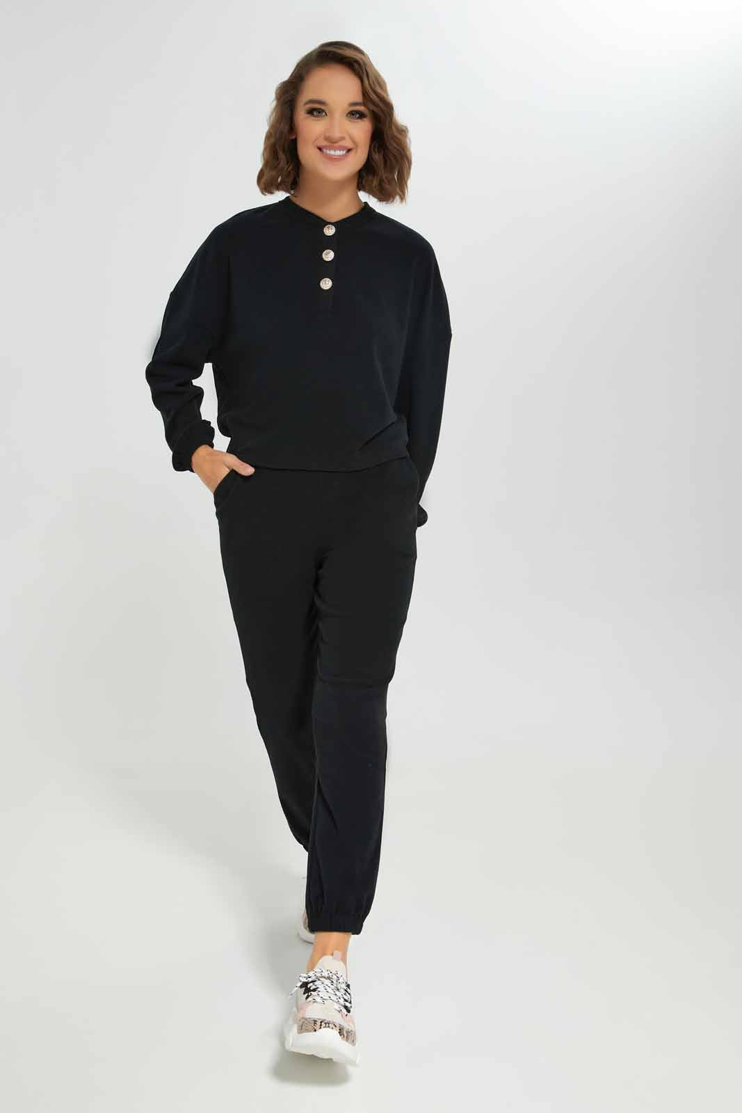 Redtag-Women-Black-Sweatshirt-Category:Sweatshirts,-Colour:Black,-Deals:New-In,-Dept:Ladieswear,-Filter:Women's-Clothing,-LDC,-LDC-Sweatshirts,-New-In-LDC-APL,-Non-Sale,-S23A,-Section:Women-Women's-