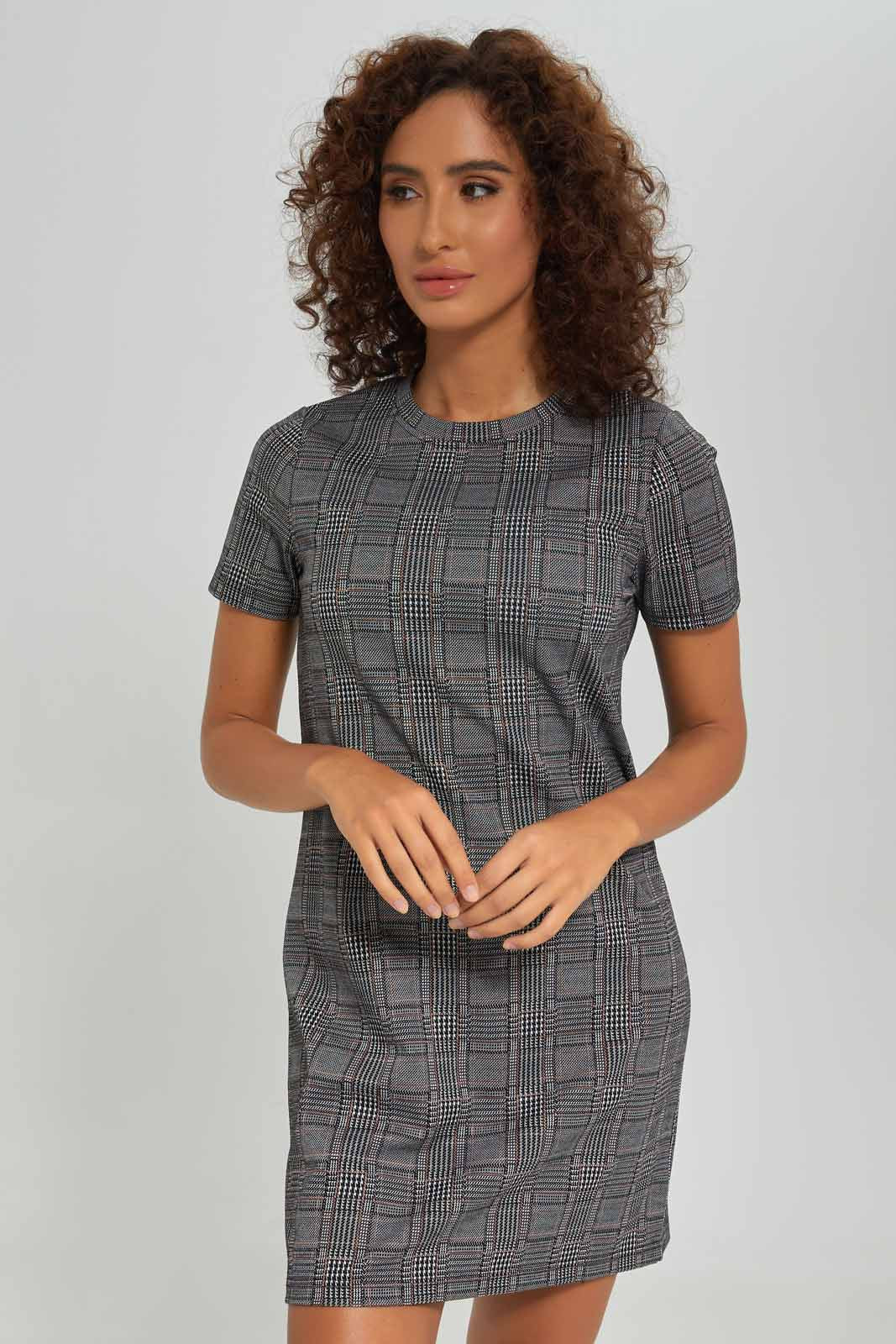 Redtag-Women-Check-Shiift-Dress-Category:Dresses,-Colour:Assorted,-Deals:New-In,-Dept:Ladieswear,-Filter:Women's-Clothing,-KSH,-New-In-Women-APL,-Non-Sale,-S23A,-Section:Women,-Women-Dresses-Women's-