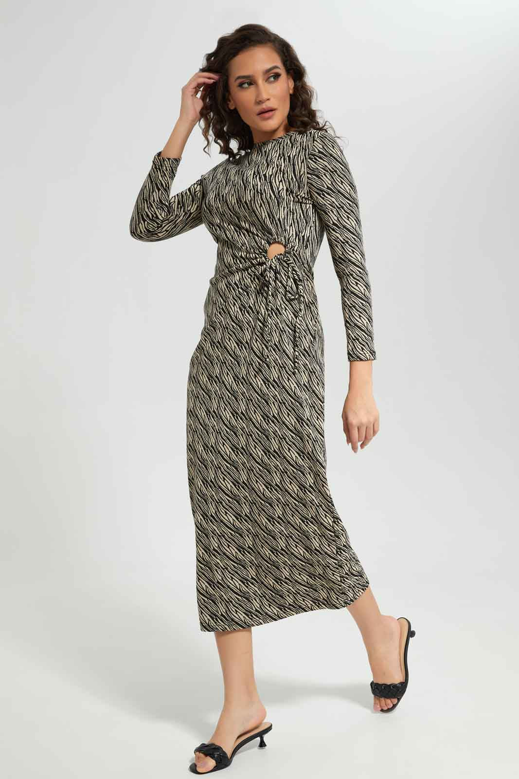 Redtag-Women-Ring-Detail-Jacquard-Dress-(blank),-Category:Dresses,-Colour:Assorted,-Deals:New-In,-Filter:Women's-Clothing,-New-In-Women-APL,-Non-Sale,-S23A,-Section:Women,-Women-Dresses-Women's-
