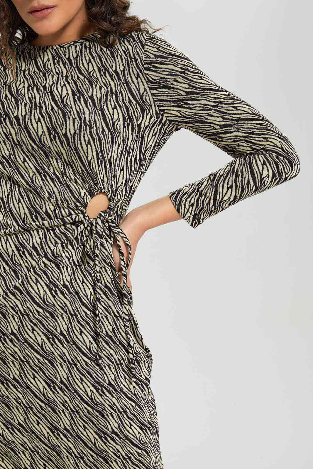 Redtag-Women-Ring-Detail-Jacquard-Dress-(blank),-Category:Dresses,-Colour:Assorted,-Deals:New-In,-Filter:Women's-Clothing,-New-In-Women-APL,-Non-Sale,-S23A,-Section:Women,-Women-Dresses-Women's-