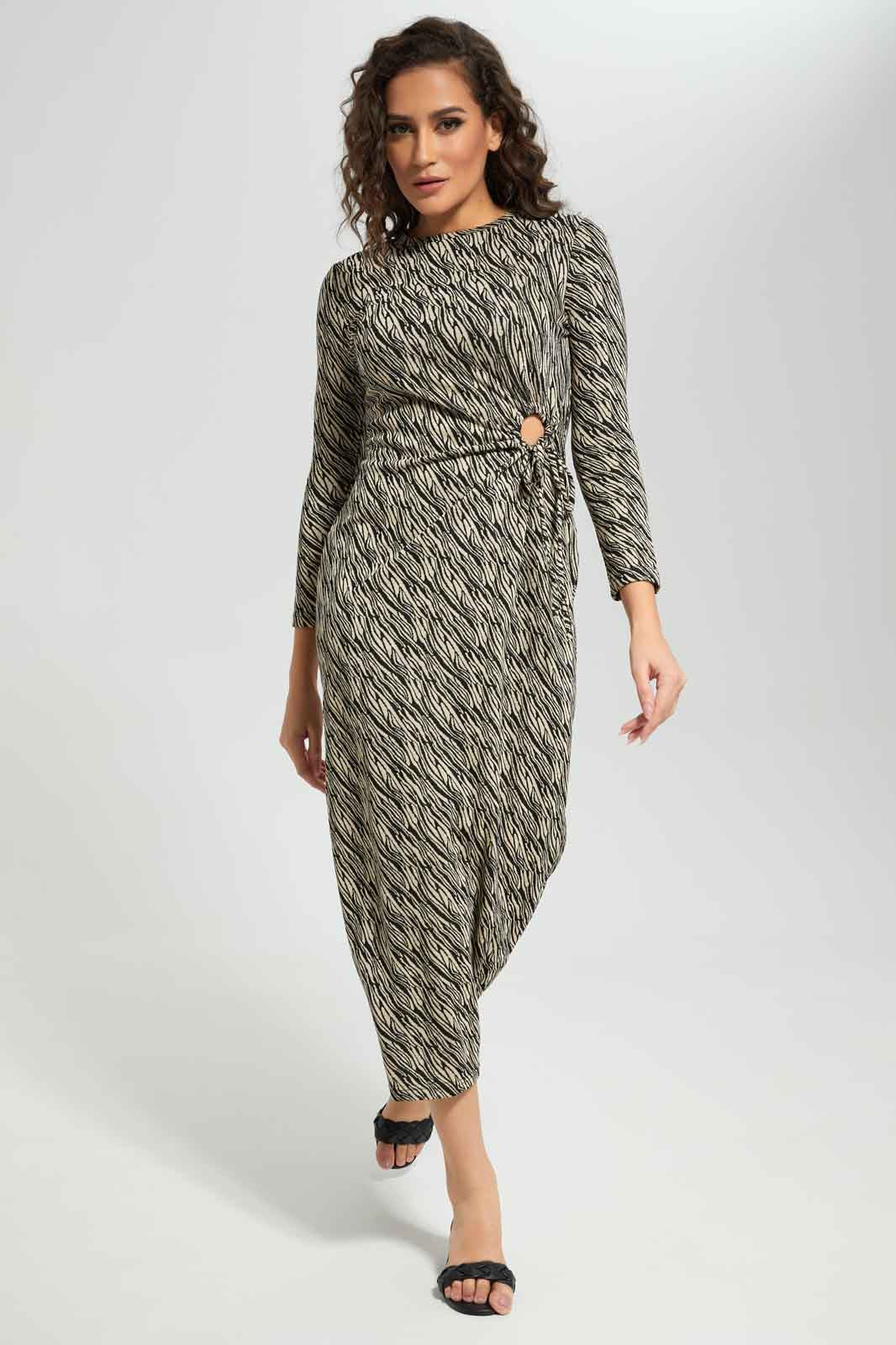 Redtag-Women-Ring-Detail-Jacquard-Dress-(blank),-Category:Dresses,-Colour:Assorted,-Deals:New-In,-Filter:Women's-Clothing,-New-In-Women-APL,-Non-Sale,-S23A,-Section:Women,-Women-Dresses-Women's-