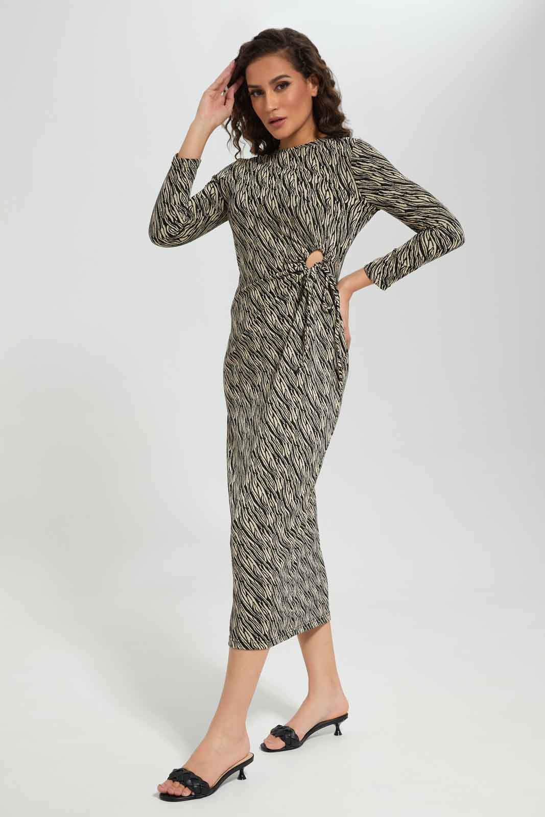 Redtag-Women-Ring-Detail-Jacquard-Dress-(blank),-Category:Dresses,-Colour:Assorted,-Deals:New-In,-Filter:Women's-Clothing,-New-In-Women-APL,-Non-Sale,-S23A,-Section:Women,-Women-Dresses-Women's-