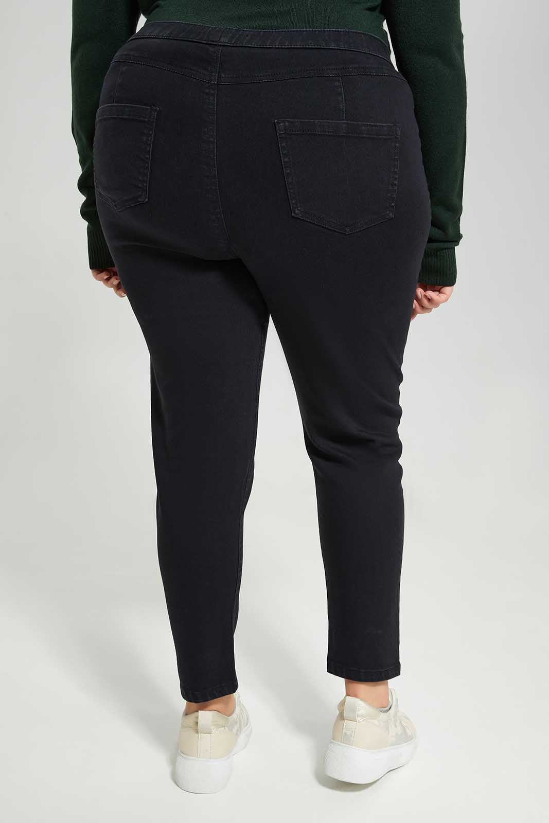 Redtag-Women-Black-Skinny-Jeggings-Category:Jeggings,-Colour:Black,-Deals:New-In,-Filter:Plus-Size,-LDP-Jeggings,-New-In-LDP-APL,-Non-Sale,-Section:Women,-TBL,-W22B-Women's-