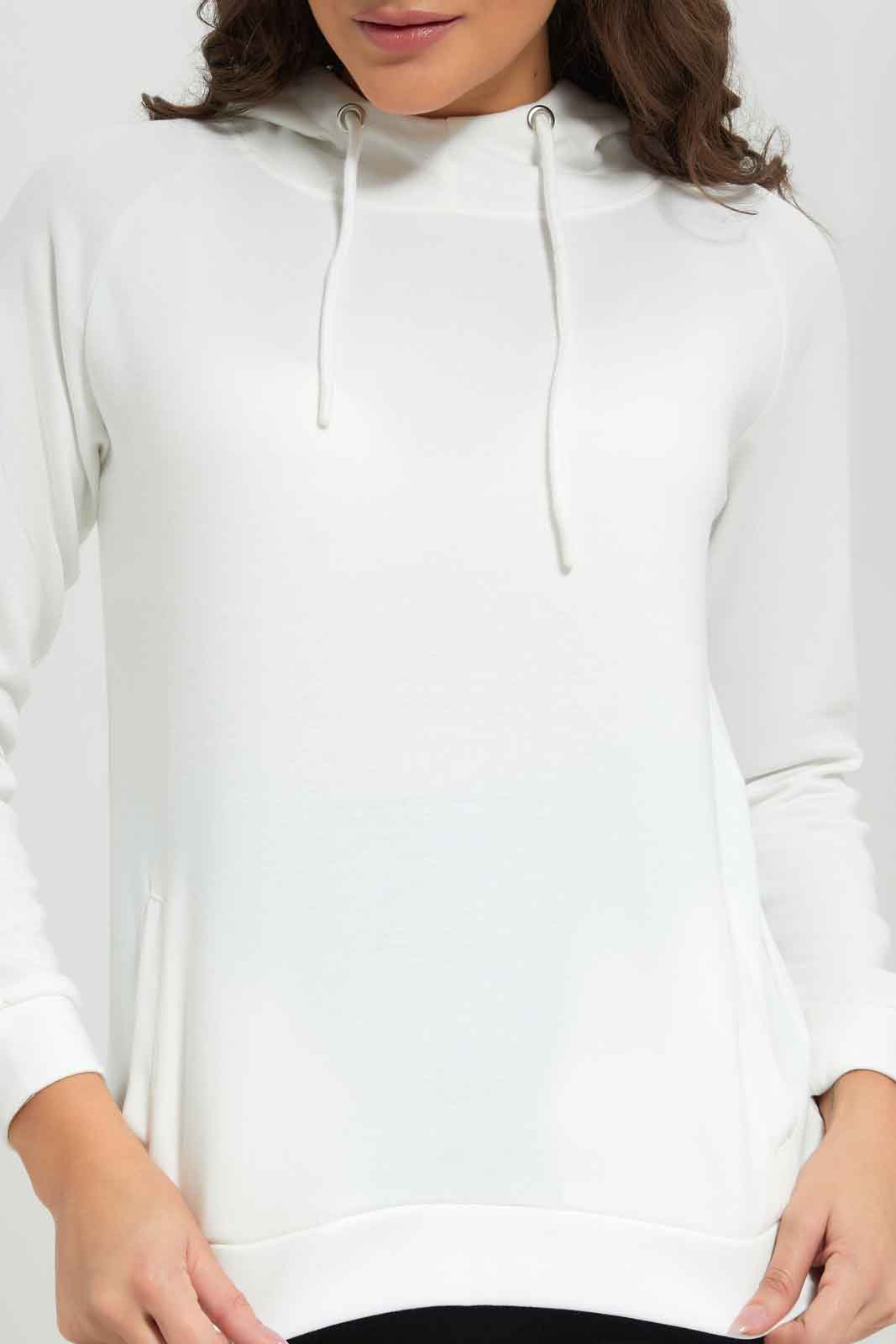 Redtag-Women-White-Long-Sleeve-Hoodie-Sweatshirt-Category:Sweatshirts,-Colour:White,-Deals:New-In,-Filter:Women's-Clothing,-New-In-Women-APL,-Non-Sale,-Section:Women,-W22B,-Women-Sweatshirts-Women's-
