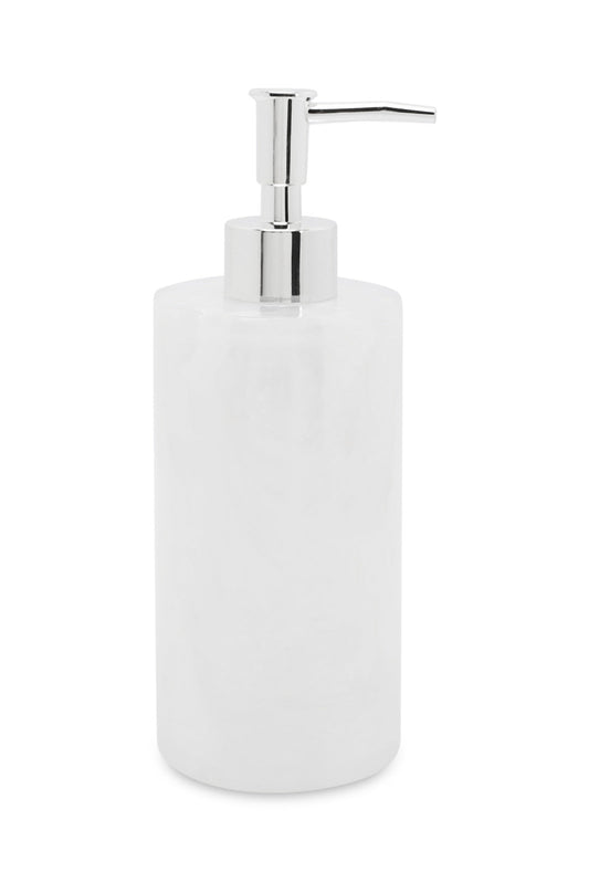 Redtag-Pearl-Finish-Lotion-Dispenser-Category:Toiletry-Sets,-Colour:White,-Deals:New-In,-Dept:Home,-Filter:Home-Bathroom,-HMW-BAC-Bath-Accessories,-New-In-HMW-BAC,-Non-Sale,-S23A,-Section:Homewares-Home-Bathroom-