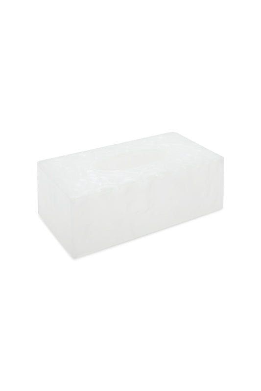 Redtag-Pearl-Finish-Rectangle-Tissue-Box-Category:Napkins-&-Tissues,-Colour:White,-Deals:New-In,-Dept:Home,-Filter:Home-Bathroom,-HMW-BAC-Bath-Accessories,-New-In-HMW-BAC,-Non-Sale,-S23A,-Section:Homewares-Home-Bathroom-