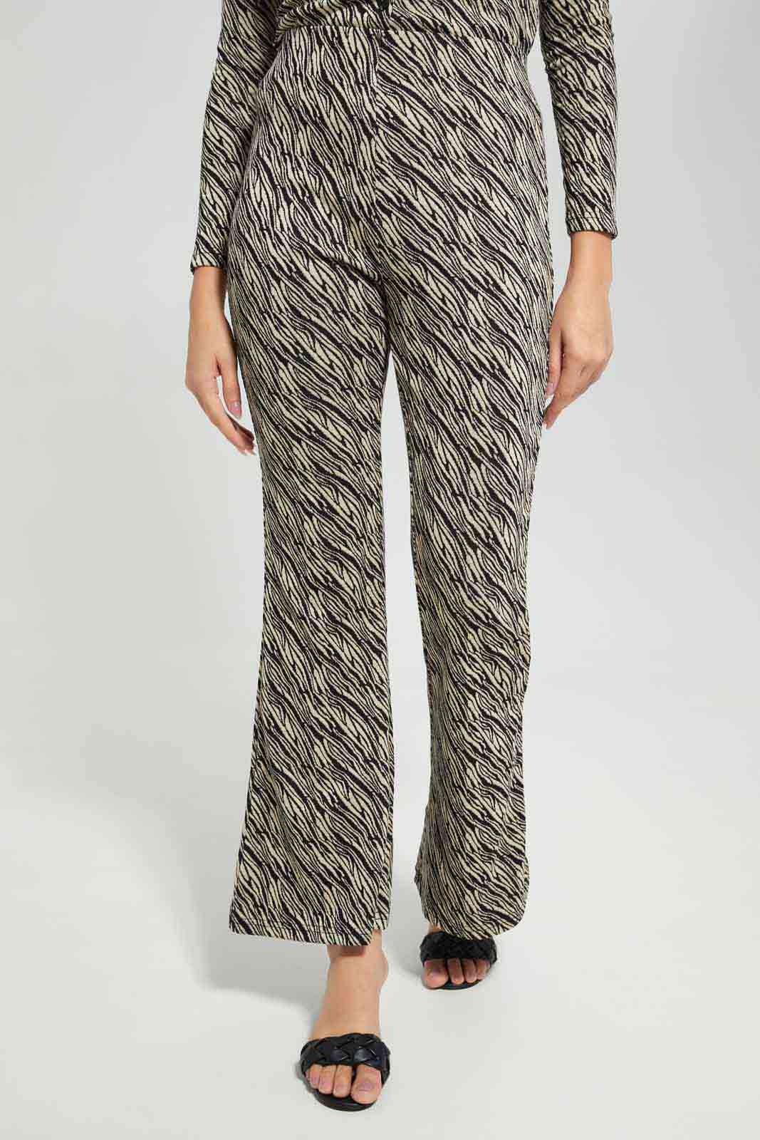 Redtag-Women-Assorted-Jacquard-Flare-Trouser-Category:Trousers,-Colour:Assorted,-Deals:New-In,-Filter:Women's-Clothing,-New-In-Women-APL,-Non-Sale,-S23A,-Section:Women,-Women-Trousers-Women's-