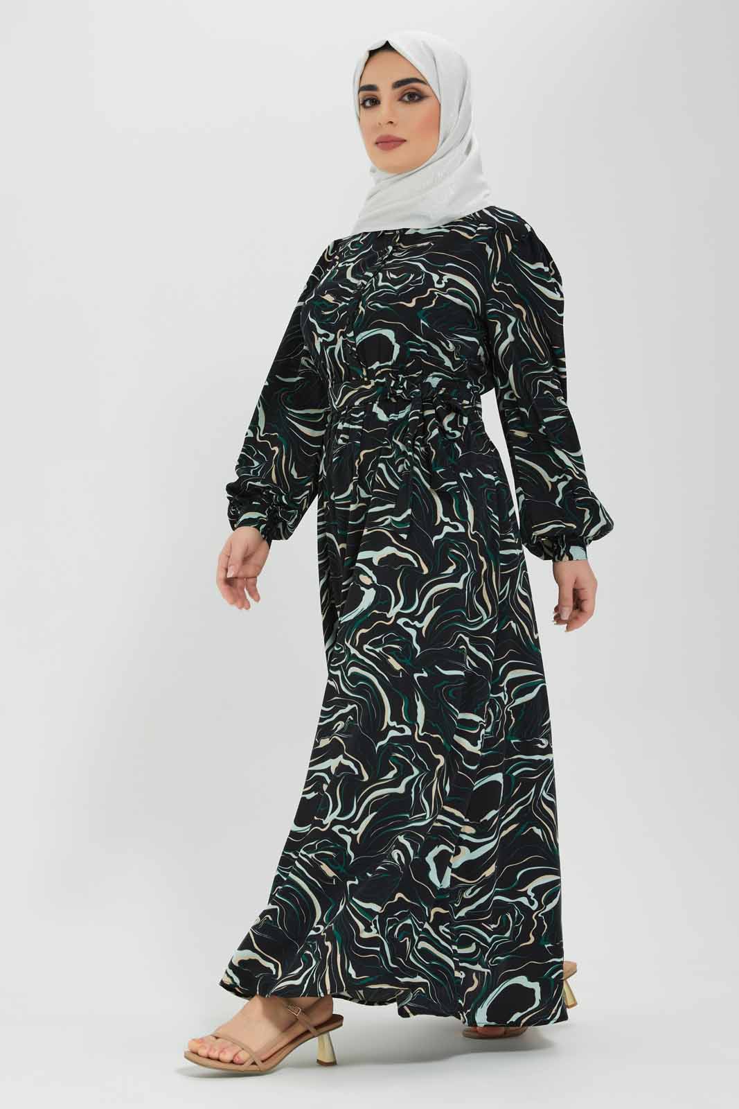 Redtag-Women-Printed-Collared-Front-Button-Long-Dress-Category:Dresses,-Colour:Assorted,-Deals:New-In,-Filter:Women's-Clothing,-LMC,-Modest,-New-In-Women-APL,-Non-Sale,-Section:Women,-W22B,-Women-Dresses--