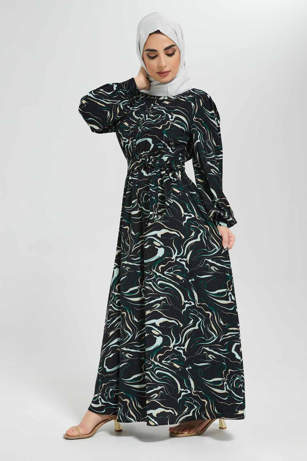 Redtag-Women-Printed-Collared-Front-Button-Long-Dress-Category:Dresses,-Colour:Assorted,-Deals:New-In,-Filter:Women's-Clothing,-LMC,-Modest,-New-In-Women-APL,-Non-Sale,-Section:Women,-W22B,-Women-Dresses--