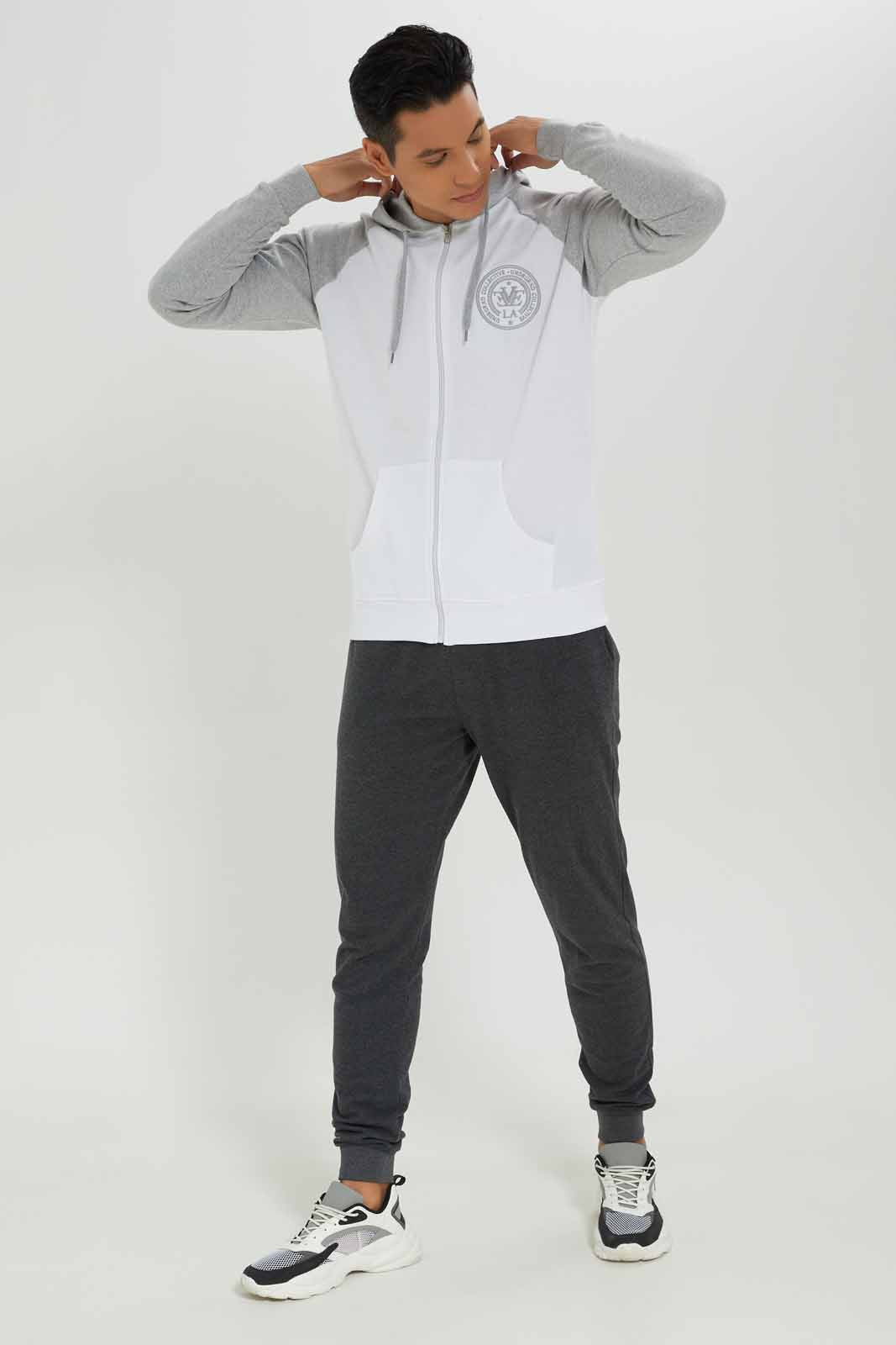 Redtag-Men-White-/-Grey-Reglan-Sleeve-Sweatshirt-Category:Sweatshirts,-Colour:White,-Deals:New-In,-Dept:Menswear,-Filter:Men's-Clothing,-Men-Sweatshirts,-New-In-Men-APL,-Non-Sale,-S23A,-Section:Men,-TBL-Men's-