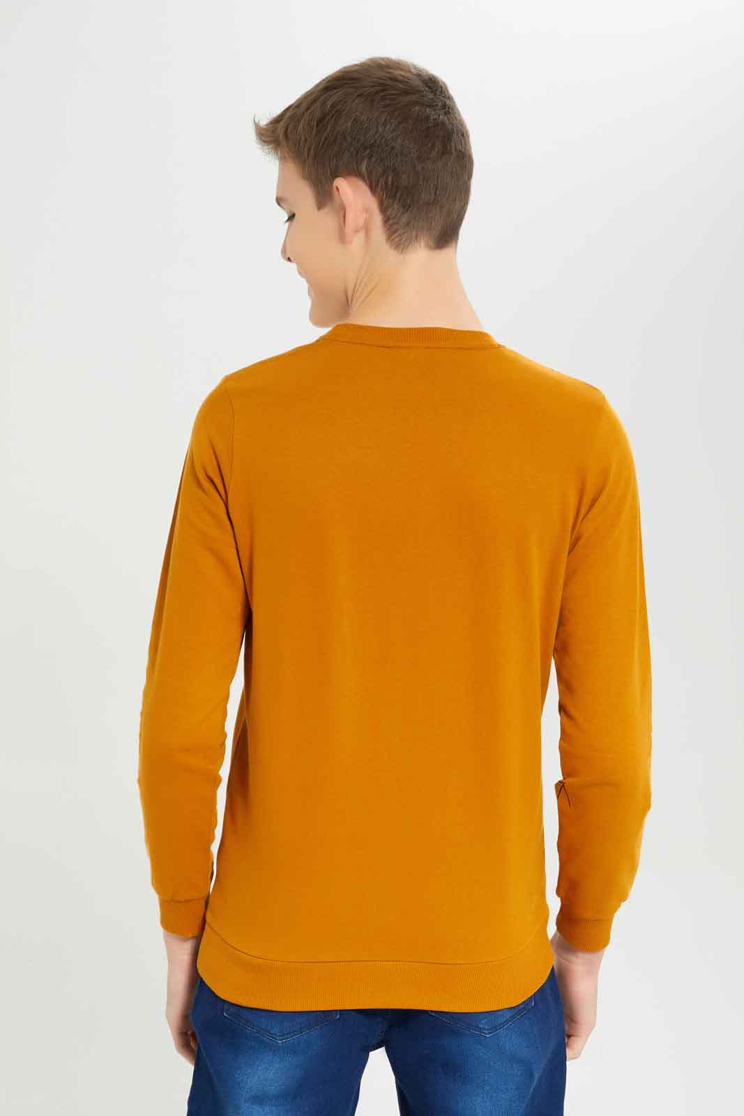 Redtag-Boys-Mustard-Batman-Sweatshirt-BSR-Sweatshirts,-Category:Sweatshirts,-Colour:Mustard,-Deals:New-In,-Dept:Boys,-Filter:Senior-Boys-(8-to-14-Yrs),-New-In-BSR-APL,-Non-Sale,-S23A,-Section:Boys-(0-to-14Yrs),-TBL-Senior-Boys-9 to 14 Years