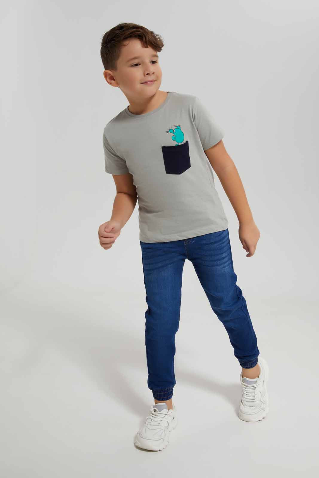 Redtag-Boys-Midwash-Elasticated-Waist-Jogger-Jean-BOY-Jeans,-Category:Jeans,-Colour:Blue,-Deals:New-In,-Dept:Boys,-Filter:Boys-(2-to-8-Yrs),-FIT-WALL-(FTW),-New-In-BOY-APL,-Non-Sale,-S23A,-Section:Boys-(0-to-14Yrs)-Boys-2 to 8 Years