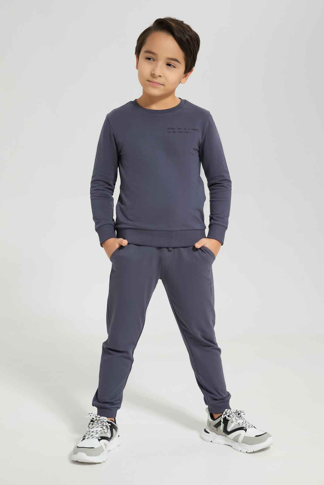 Redtag-Boys-Dark-Grey-Printed-Crew-Neck-Jogsuit-BOY-Jog-Sets,-Category:Jog-Sets,-Colour:Charcoal,-Deals:New-In,-Dept:Boys,-Filter:Boys-(2-to-8-Yrs),-New-In-BOY-APL,-Non-Sale,-S23A,-Section:Boys-(0-to-14Yrs)-Boys-2 to 8 Years