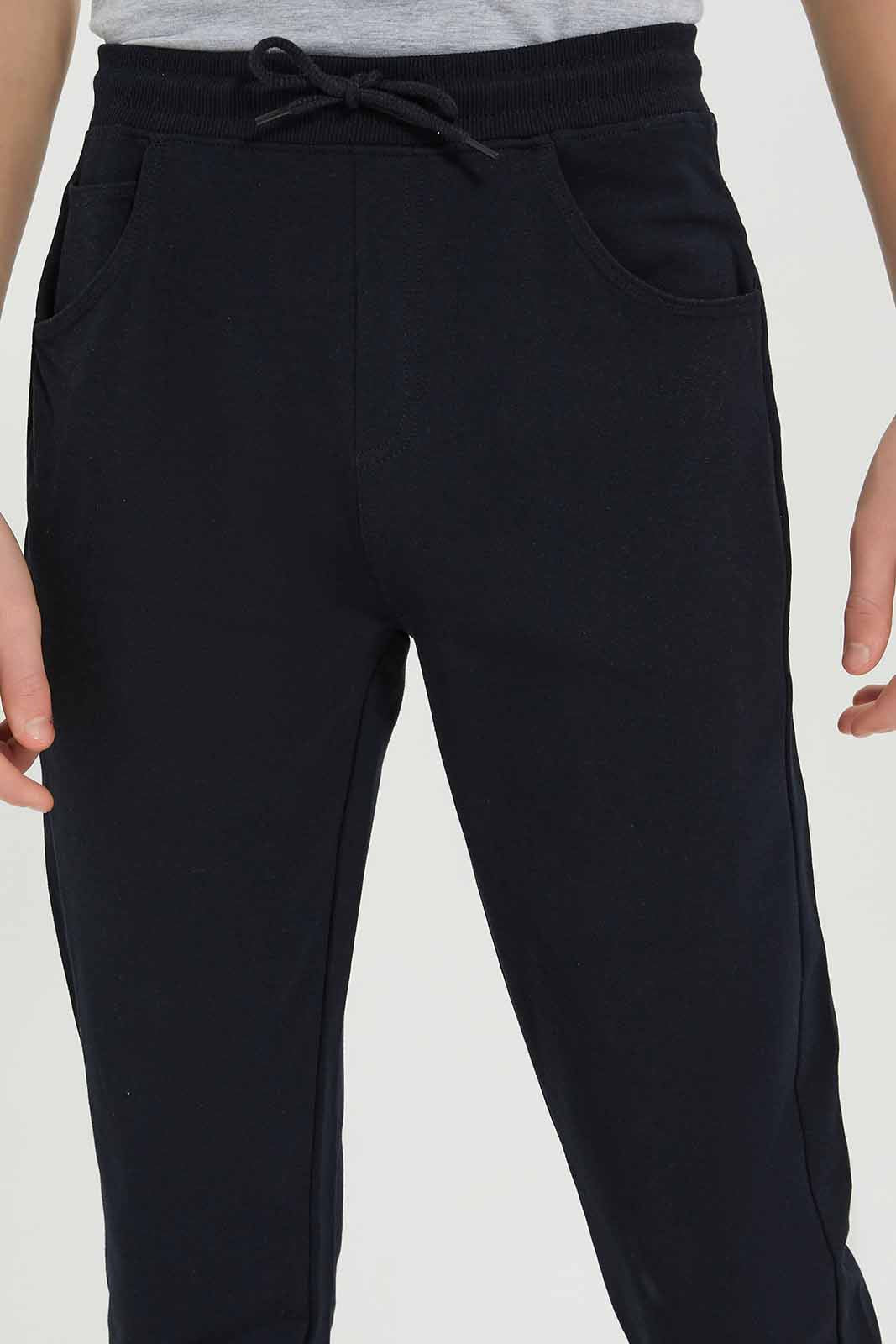 Redtag-Boys-Black-Stretch-Active-Pants-BSR-Joggers,-Category:Joggers,-Colour:Black,-Deals:New-In,-Dept:Boys,-Filter:Senior-Boys-(8-to-14-Yrs),-New-In-BSR-APL,-Non-Sale,-S23A,-Section:Boys-(0-to-14Yrs),-VLM-Senior-Boys-9 to 14 Years
