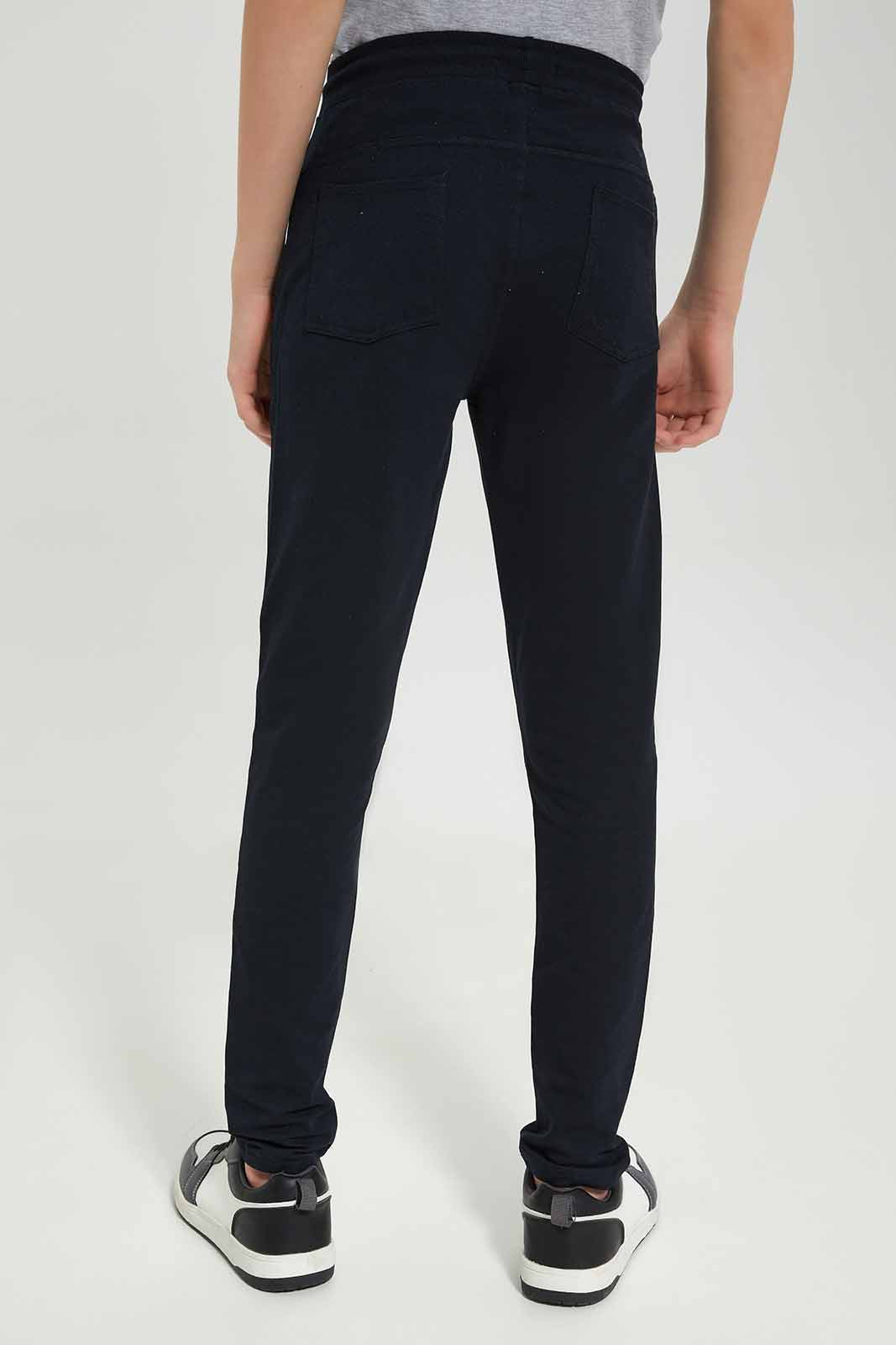 Redtag-Boys-Black-Stretch-Active-Pants-BSR-Joggers,-Category:Joggers,-Colour:Black,-Deals:New-In,-Dept:Boys,-Filter:Senior-Boys-(8-to-14-Yrs),-New-In-BSR-APL,-Non-Sale,-S23A,-Section:Boys-(0-to-14Yrs),-VLM-Senior-Boys-9 to 14 Years