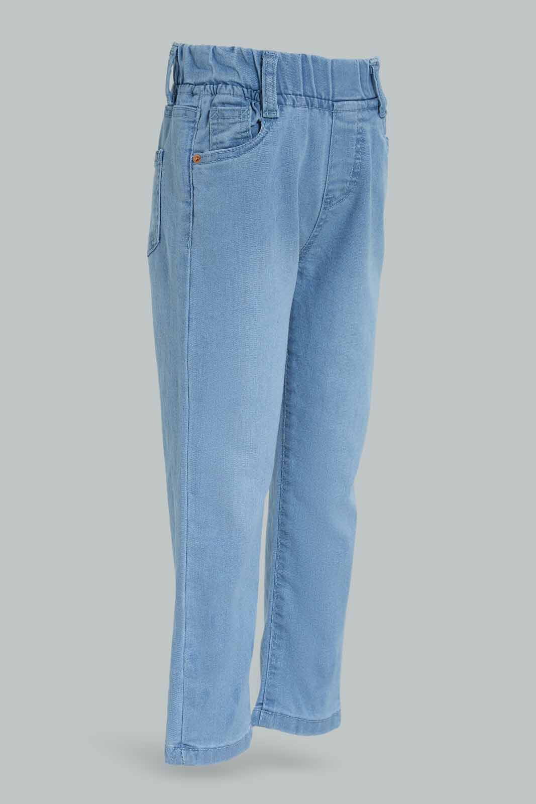 Redtag-Boys-Light-Wash-Balloon-Fit-Pullon-Jeans-BOY-Jeans,-Category:Jeans,-Colour:Light-Wash,-Deals:New-In,-Dept:Boys,-Filter:Boys-(2-to-8-Yrs),-FIT-WALL-(FTW),-New-In-BOY-APL,-Non-Sale,-S23A,-Section:Boys-(0-to-14Yrs)-Boys-2 to 8 Years