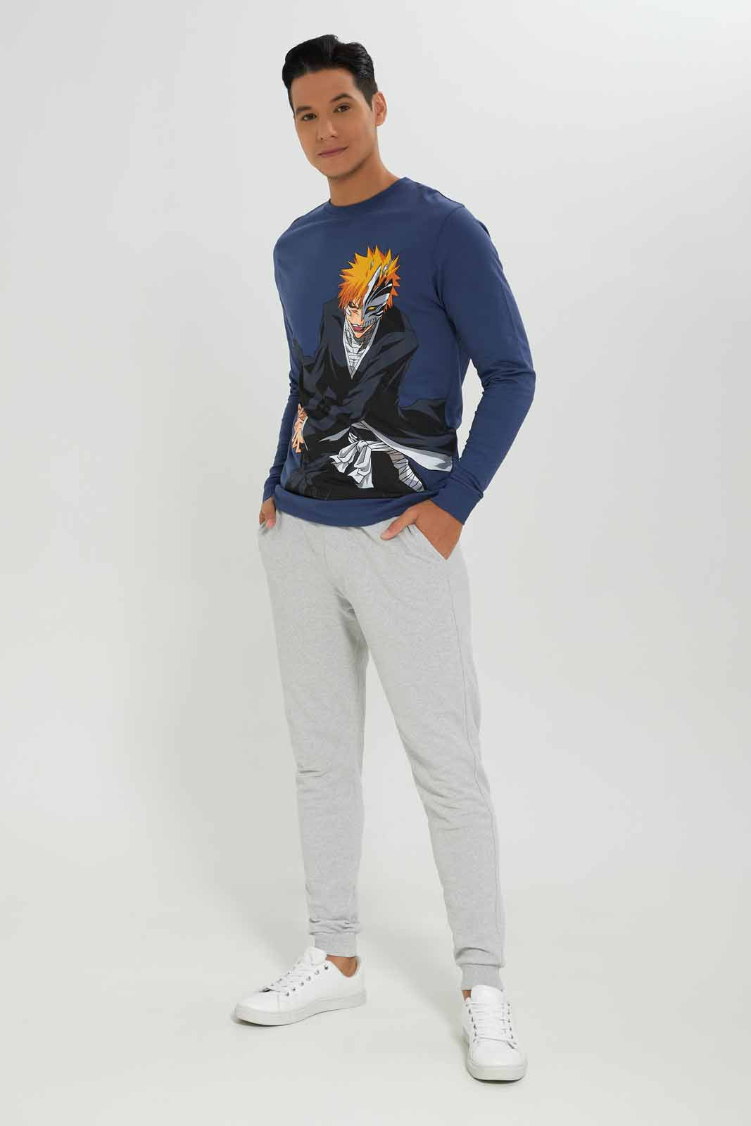 Redtag-Men-Blue-Bleach-Anime-Sweatshirt-Category:Sweatshirts,-Colour:Blue,-Deals:New-In,-Dept:Menswear,-Filter:Men's-Clothing,-Men-Sweatshirts,-New-In-Men-APL,-Non-Sale,-S23A,-Section:Men,-TBL-Men's-