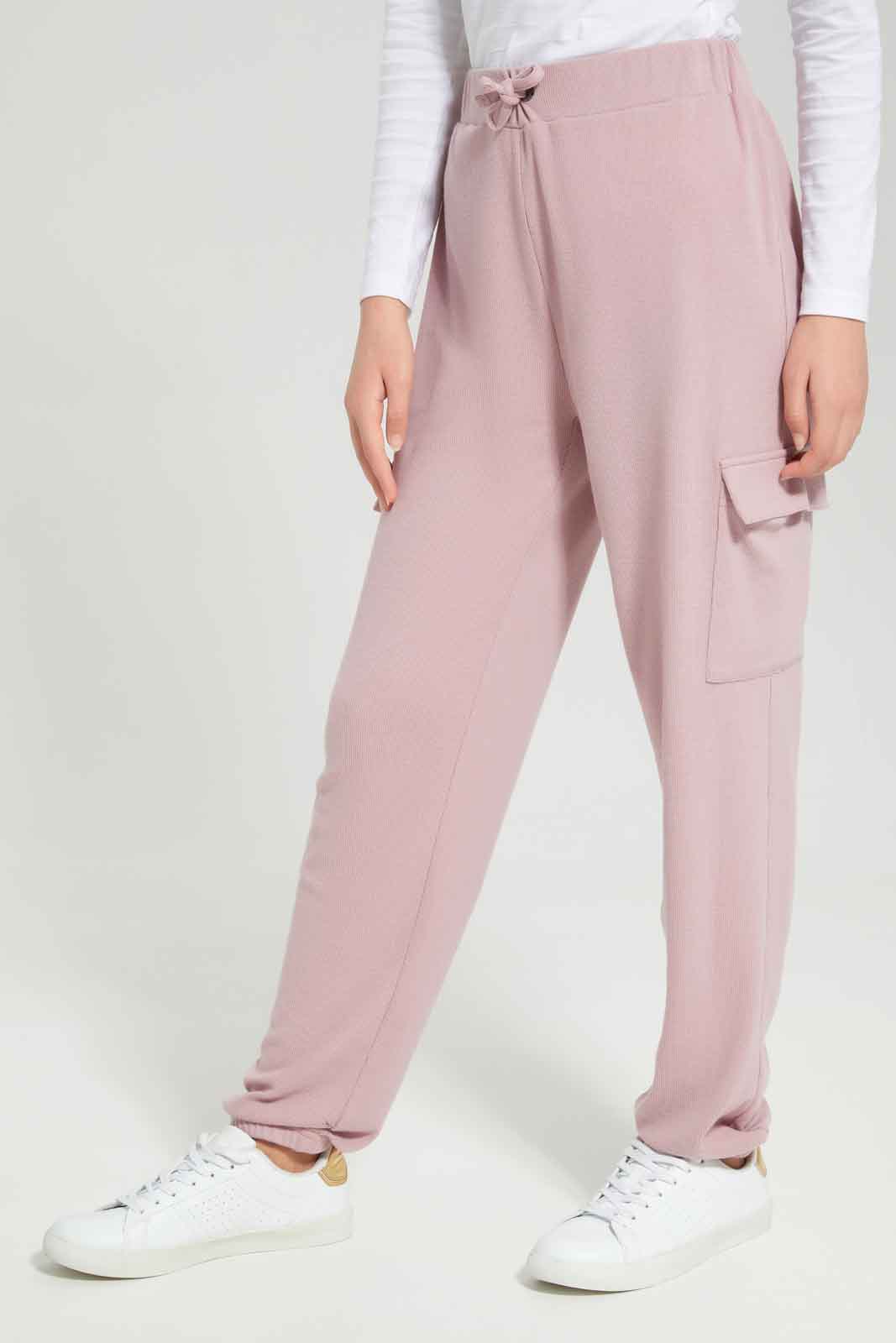 Redtag-Girls-Pink-Cargo-Pocket-Pants-(blank),-Category:Trousers,-Colour:Apricot,-Deals:New-In,-Dept:Girls,-Filter:Senior-Girls-(8-to-14-Yrs),-GSR-Trousers,-New-In-GSR-APL,-Non-Sale,-Section:Girls-(0-to-14Yrs),-W22B-Senior-Girls-9 to 14 Years