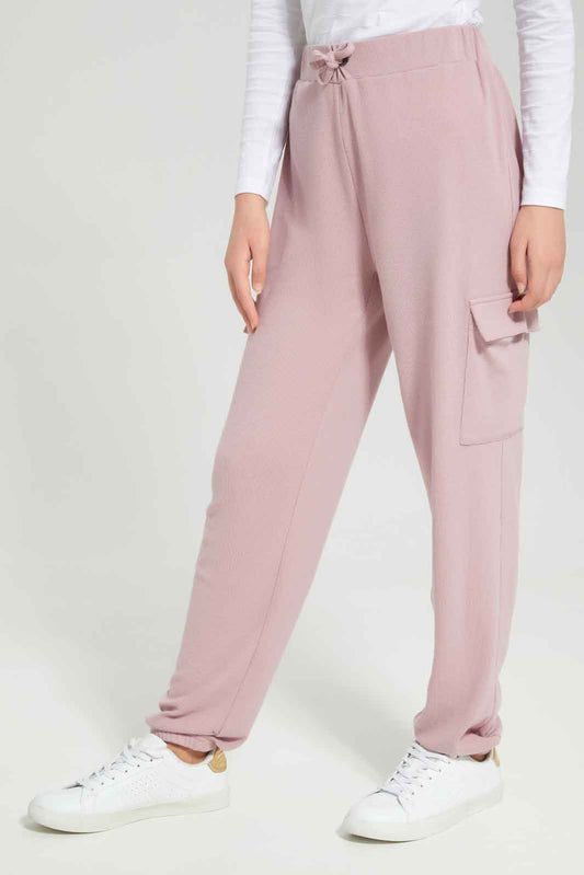 Redtag-Girls-Pink-Cargo-Pocket-Pants-(blank),-Category:Trousers,-Colour:Apricot,-Deals:New-In,-Dept:Girls,-Filter:Senior-Girls-(8-to-14-Yrs),-GSR-Trousers,-New-In-GSR-APL,-Non-Sale,-Section:Girls-(0-to-14Yrs),-W22B-Senior-Girls-9 to 14 Years