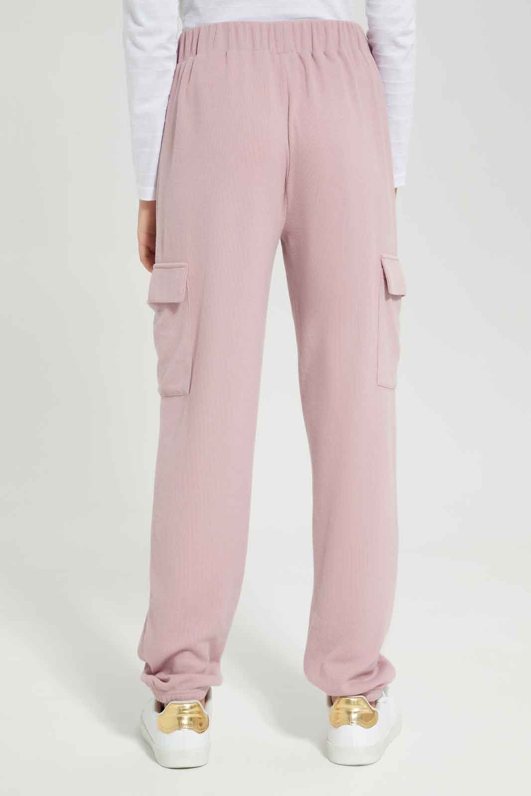 Redtag-Girls-Pink-Cargo-Pocket-Pants-(blank),-Category:Trousers,-Colour:Apricot,-Deals:New-In,-Dept:Girls,-Filter:Senior-Girls-(8-to-14-Yrs),-GSR-Trousers,-New-In-GSR-APL,-Non-Sale,-Section:Girls-(0-to-14Yrs),-W22B-Senior-Girls-9 to 14 Years
