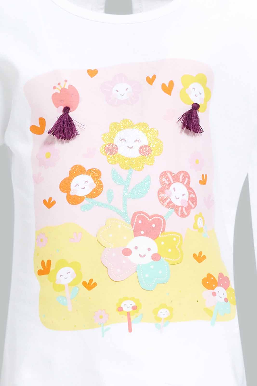 Redtag-Girls-White-Floral-Print-Tee-Category:T-Shirts,-Colour:White,-Deals:New-In,-Dept:Girls,-Filter:Infant-Girls-(3-to-24-Mths),-ING-T-Shirts,-New-In-ING-APL,-Non-Sale,-S23A,-Section:Girls-(0-to-14Yrs)-Infant-Girls-3 to 24 Months