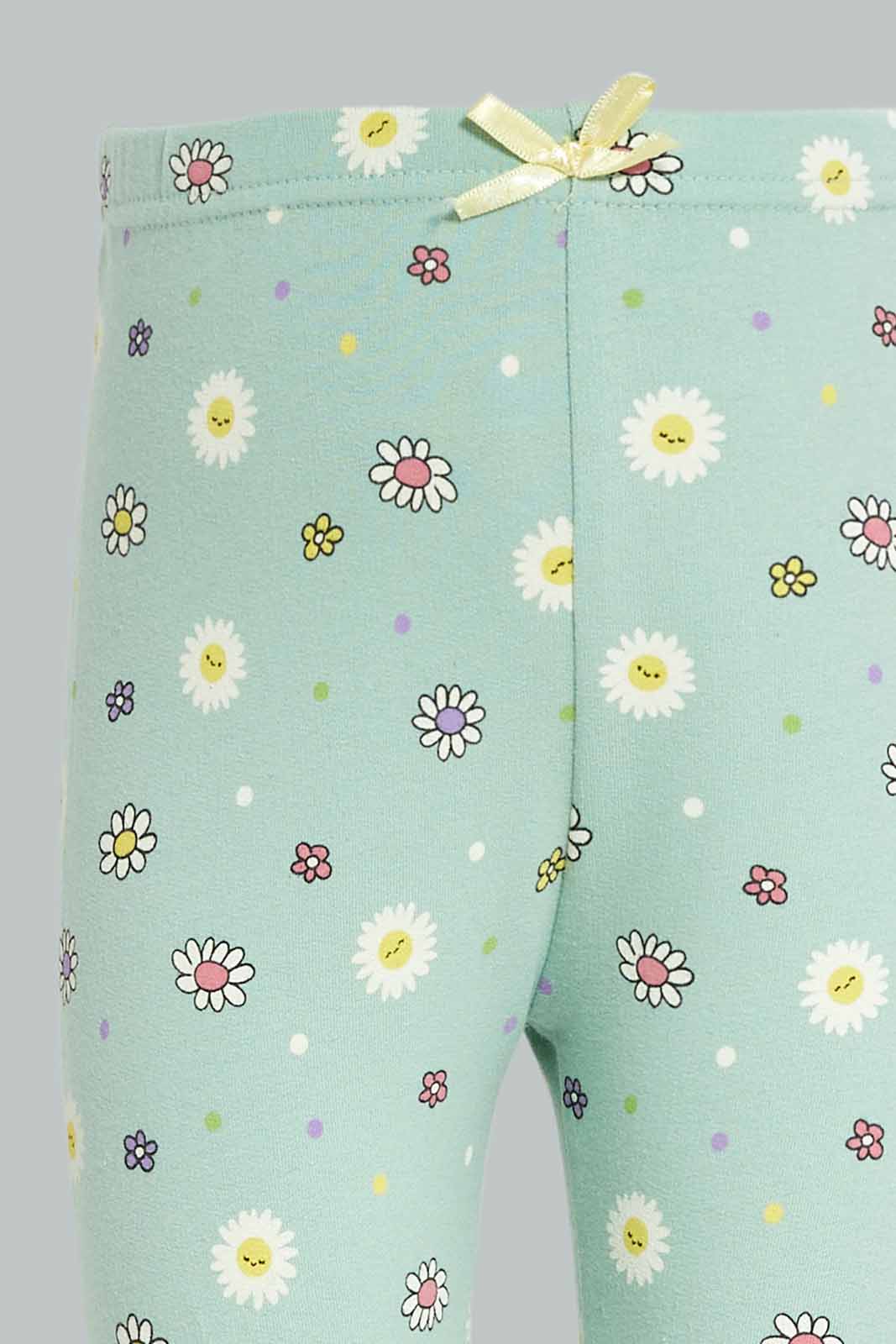 Redtag-Girls-Sage-Knit-Leggings-Category:Leggings,-Colour:Green,-Deals:New-In,-Dept:Girls,-Filter:Infant-Girls-(3-to-24-Mths),-ING-Leggings,-New-In-ING-APL,-Non-Sale,-S23A,-Section:Girls-(0-to-14Yrs)-Infant-Girls-3 to 24 Months