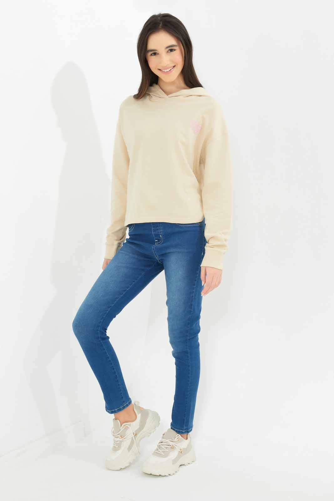 Redtag-Girls-Hoody-Sweatshirt-Category:Sweatshirts,-Colour:Assorted,-Deals:New-In,-Dept:Girls,-Filter:Senior-Girls-(8-to-14-Yrs),-GSR-Sweatshirts,-New-In-GSR-APL,-Non-Sale,-S23A,-Section:Girls-(0-to-14Yrs),-TBL-Senior-Girls-9 to 14 Years