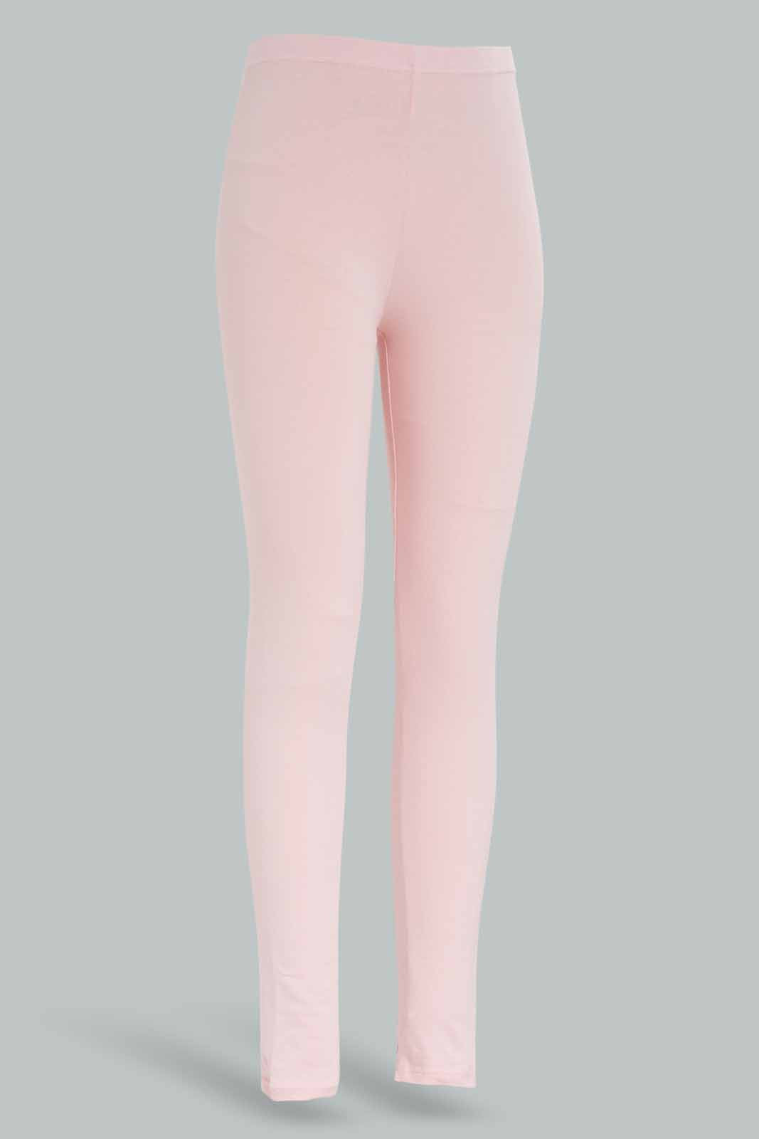 Redtag-Girls-Pink-Basic-Lagging-Category:Leggings,-Colour:Apricot,-Deals:New-In,-Dept:Girls,-Filter:Senior-Girls-(8-to-14-Yrs),-GSR-Leggings,-New-In-GSR-APL,-Non-Sale,-S23A,-Section:Girls-(0-to-14Yrs),-TBL-Senior-Girls-9 to 14 Years
